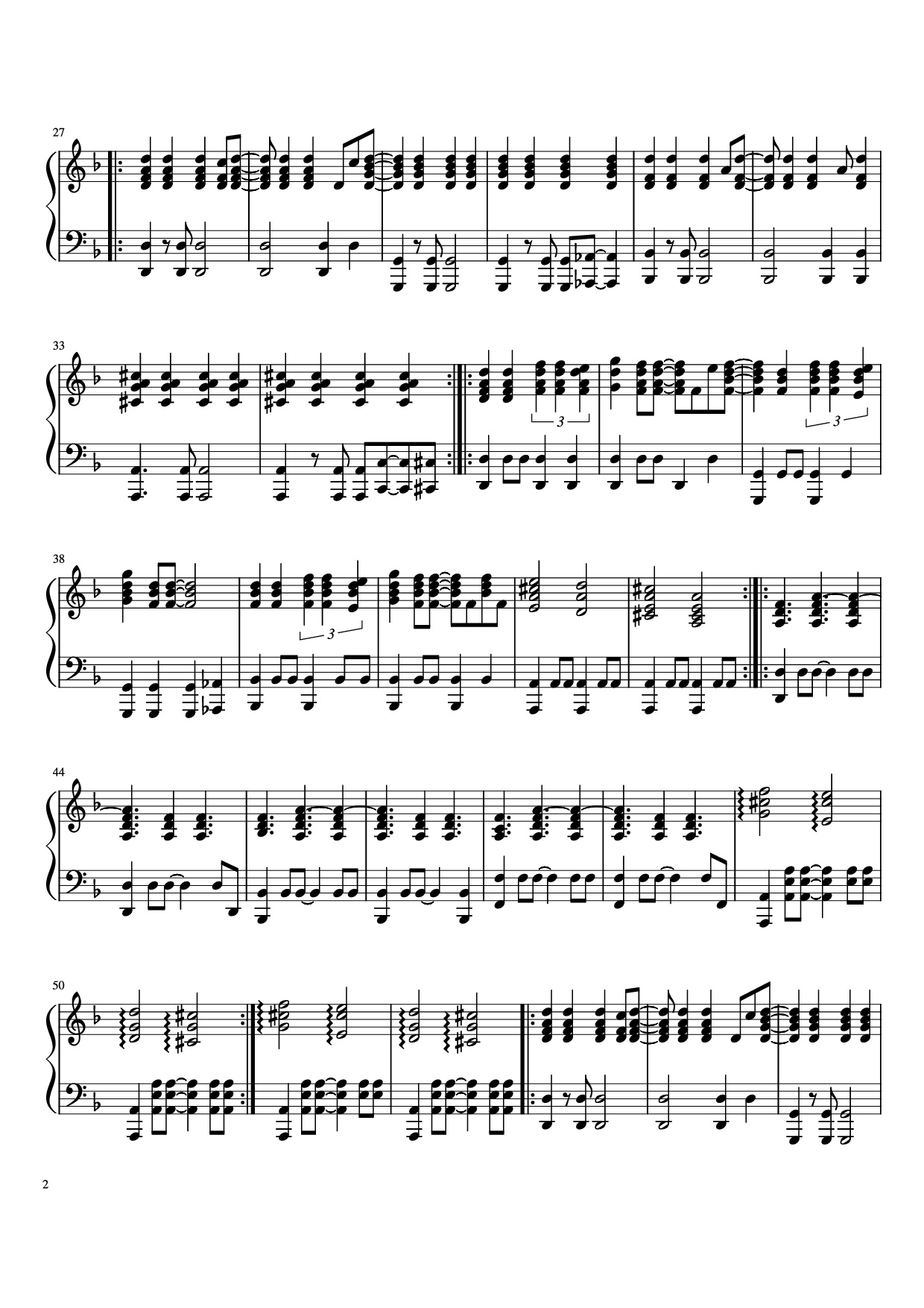 Page 2 of Sheet music PDF Piano Back to Black Piano - Amy Winehouse