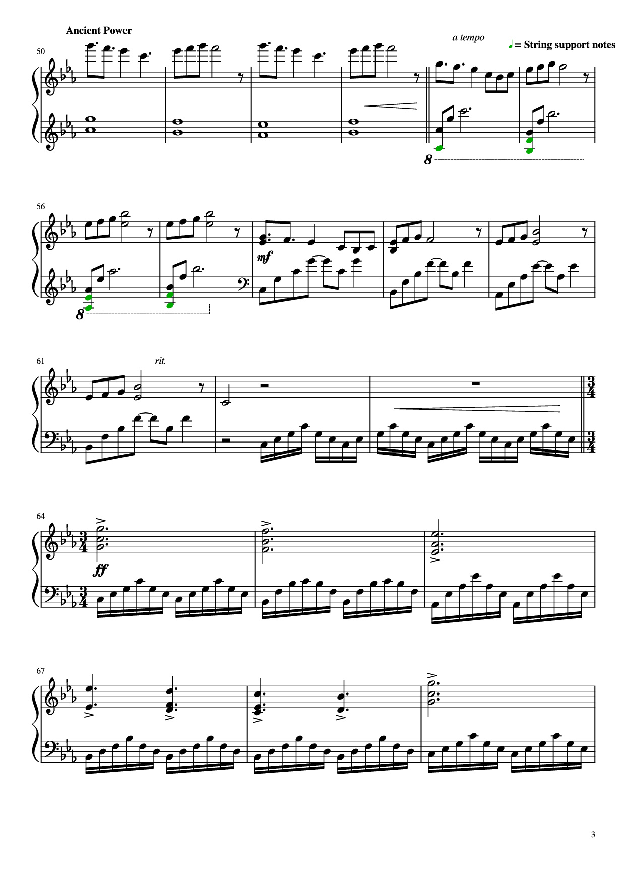 Page 3 of Sheet music PDF Piano SR388 Piano - Torbjørn Brandrud
