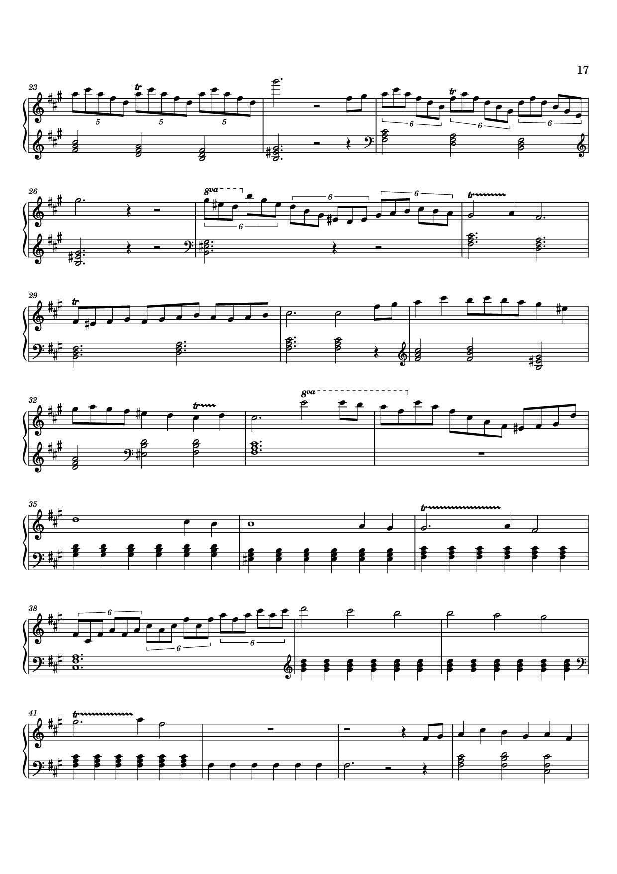Page 17 of Sheet music PDF 12 Valses mélancoliques III - Dance of the Cranes - No. 1 in C Minor - Stephan Beneking