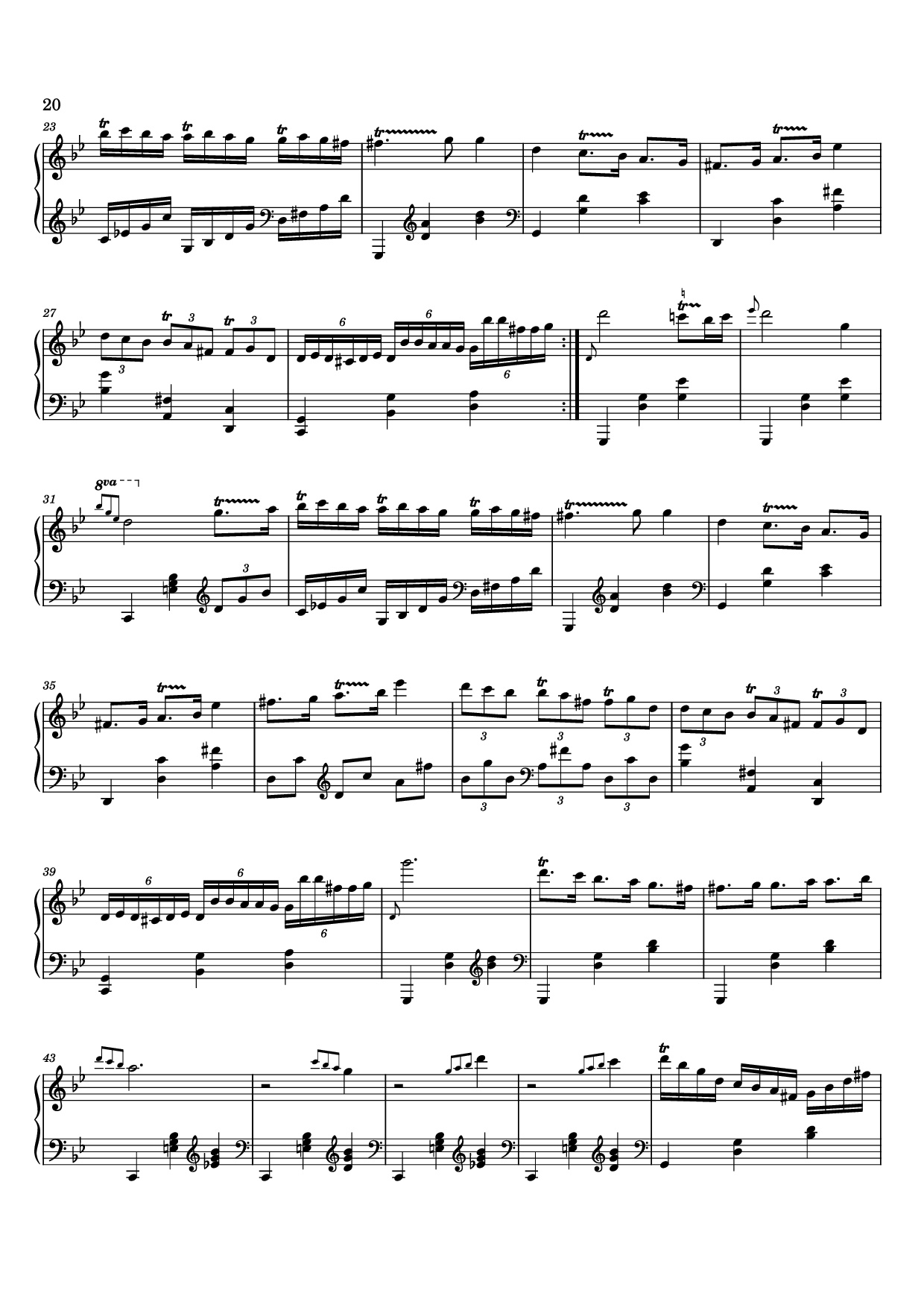 Page 20 of Sheet music PDF 12 Valses mélancoliques III - Dance of the Cranes - No. 1 in C Minor - Stephan Beneking
