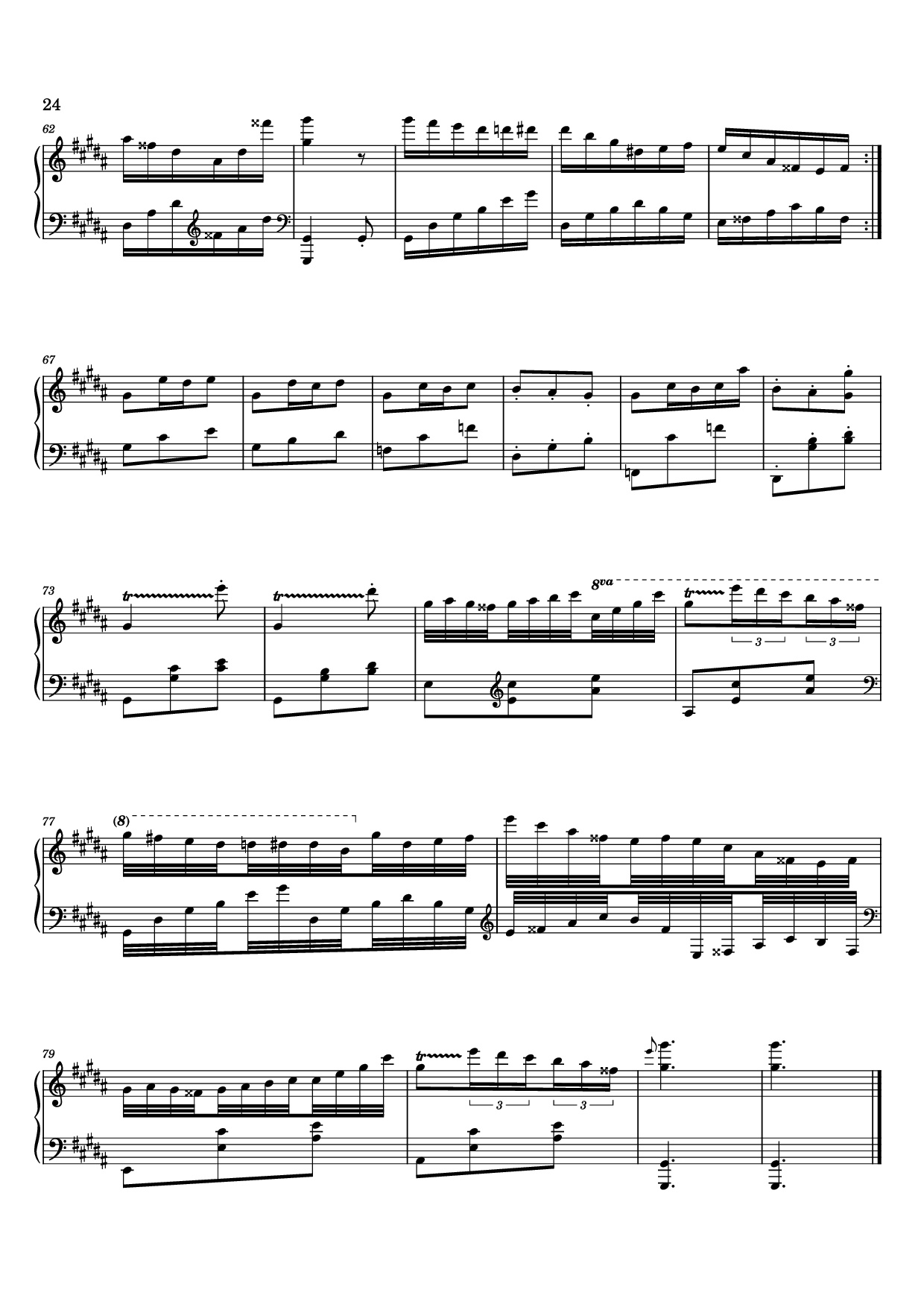 Page 24 of Sheet music PDF 12 Valses mélancoliques III - Dance of the Cranes - No. 1 in C Minor - Stephan Beneking