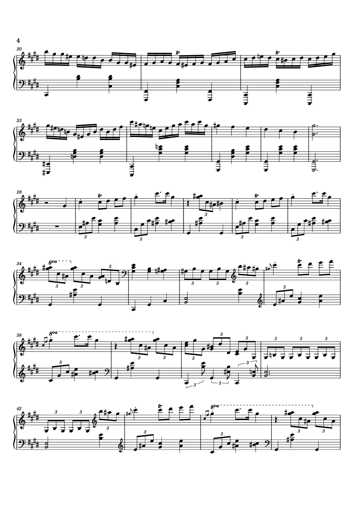 Page 4 of Sheet music PDF 12 Valses mélancoliques III - Dance of the Cranes - No. 1 in C Minor - Stephan Beneking