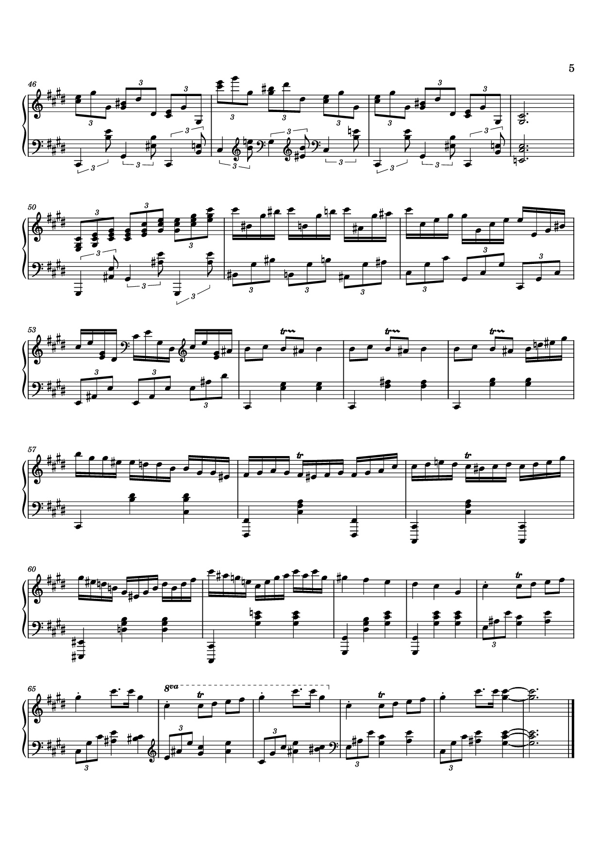 Page 5 of Sheet music PDF 12 Valses mélancoliques III - Dance of the Cranes - No. 1 in C Minor - Stephan Beneking