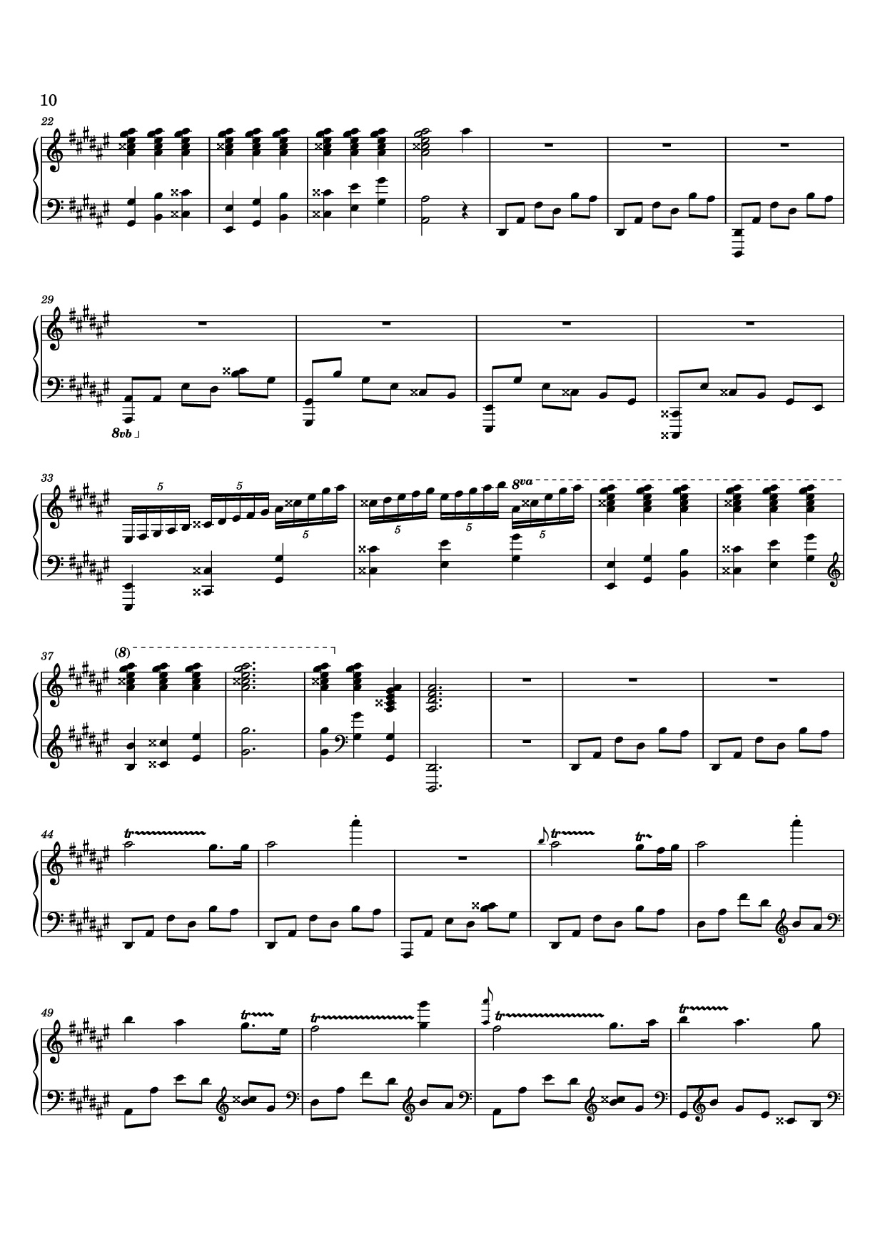 Page 10 of Sheet music PDF 12 Valses mélancoliques III - Dance of the Cranes - No. 1 in C Minor - Stephan Beneking
