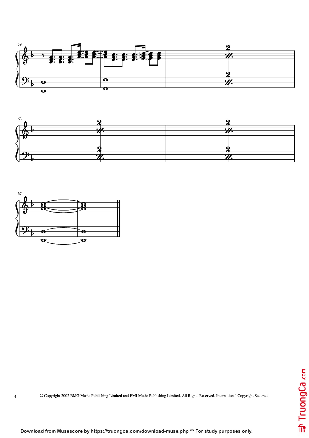 Page 4 of Sheet music PDF Piano Feel Piano - Robert Williams & Guy Chambers