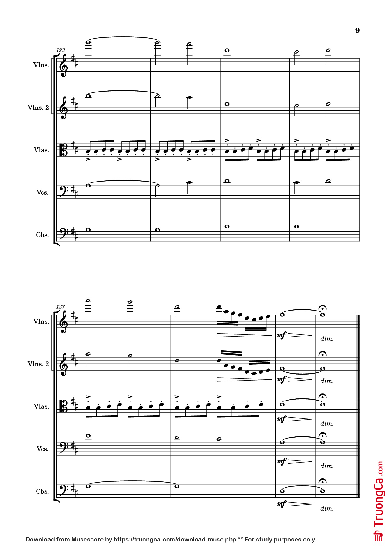 Page 9 of Sheet music PDF Serana - Interpretation: GM