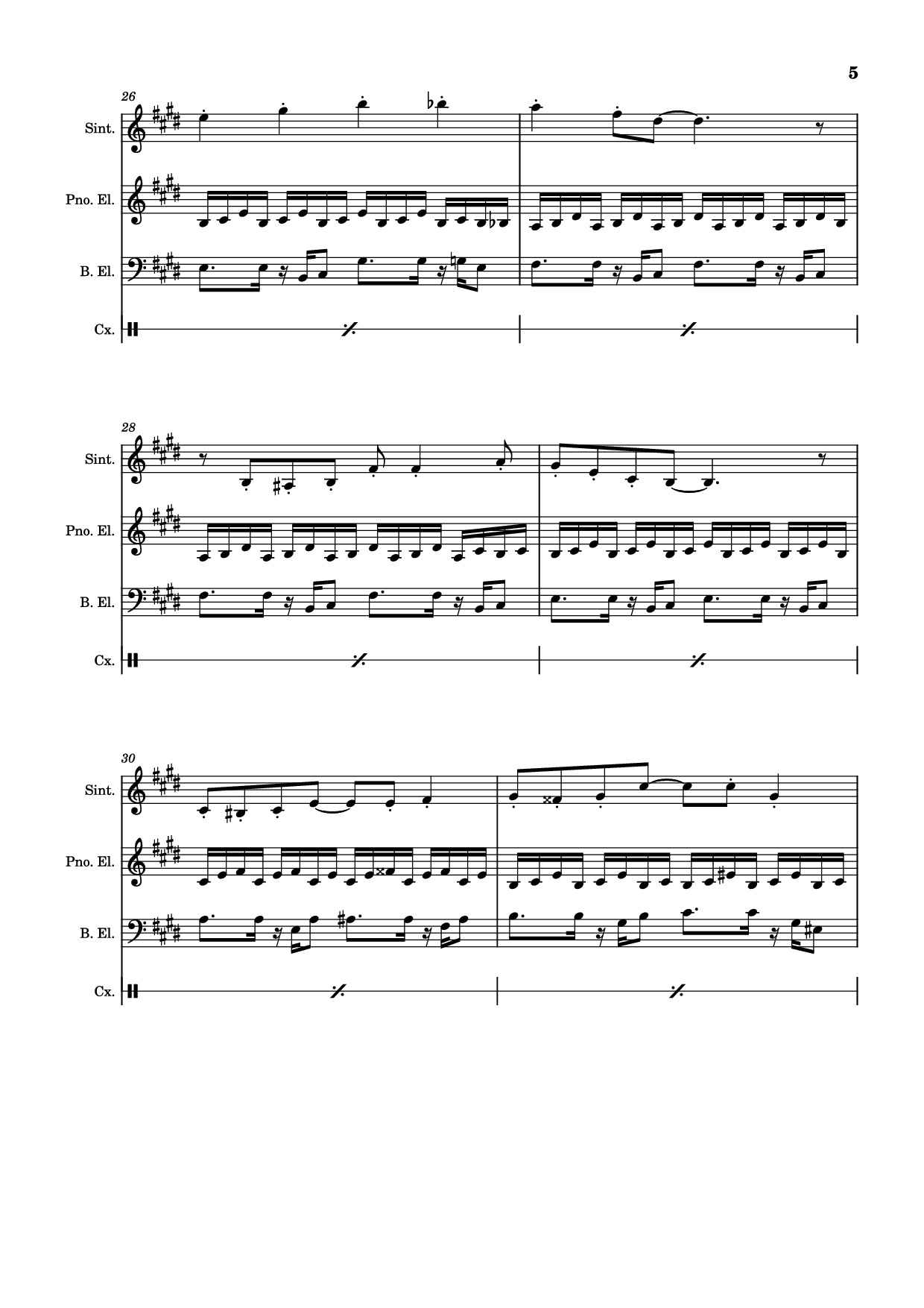 Page 5 of Sheet music PDF Piano Guitar Tab Athletic theme Piano - Kazumi Totaka