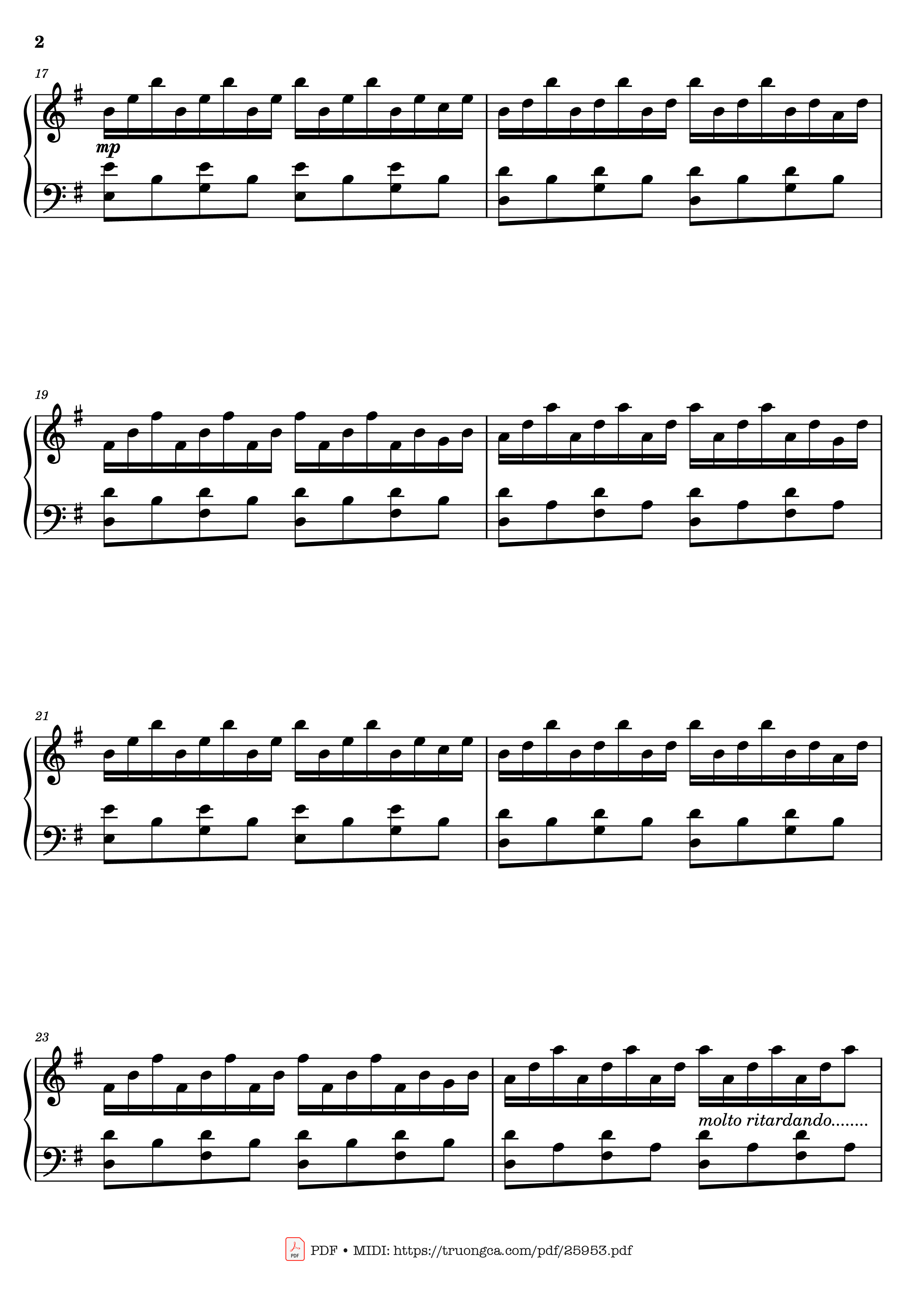 Page 2 of Sheet music PDF Piano Comptine d