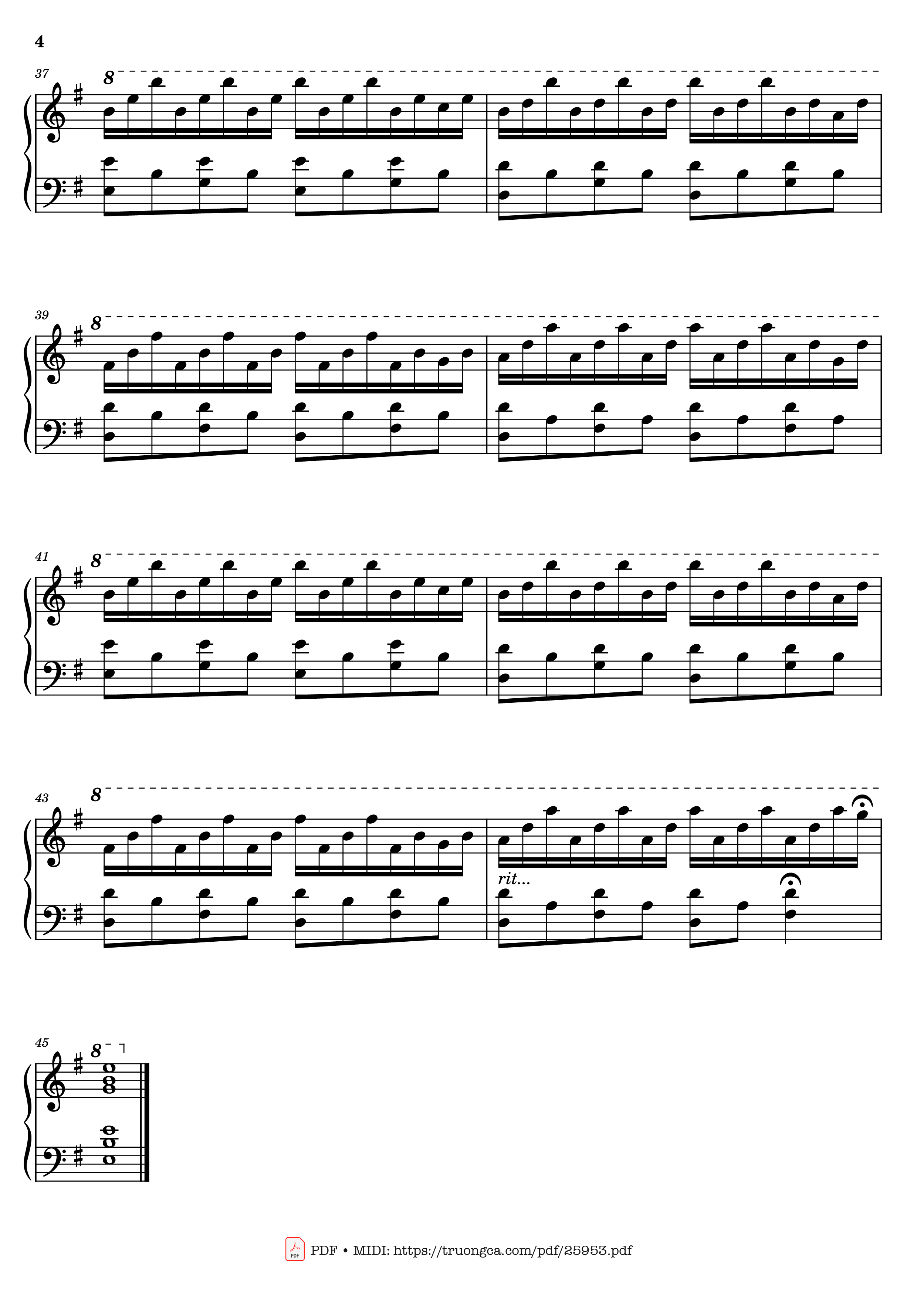Page 4 of Sheet music PDF Piano Comptine d