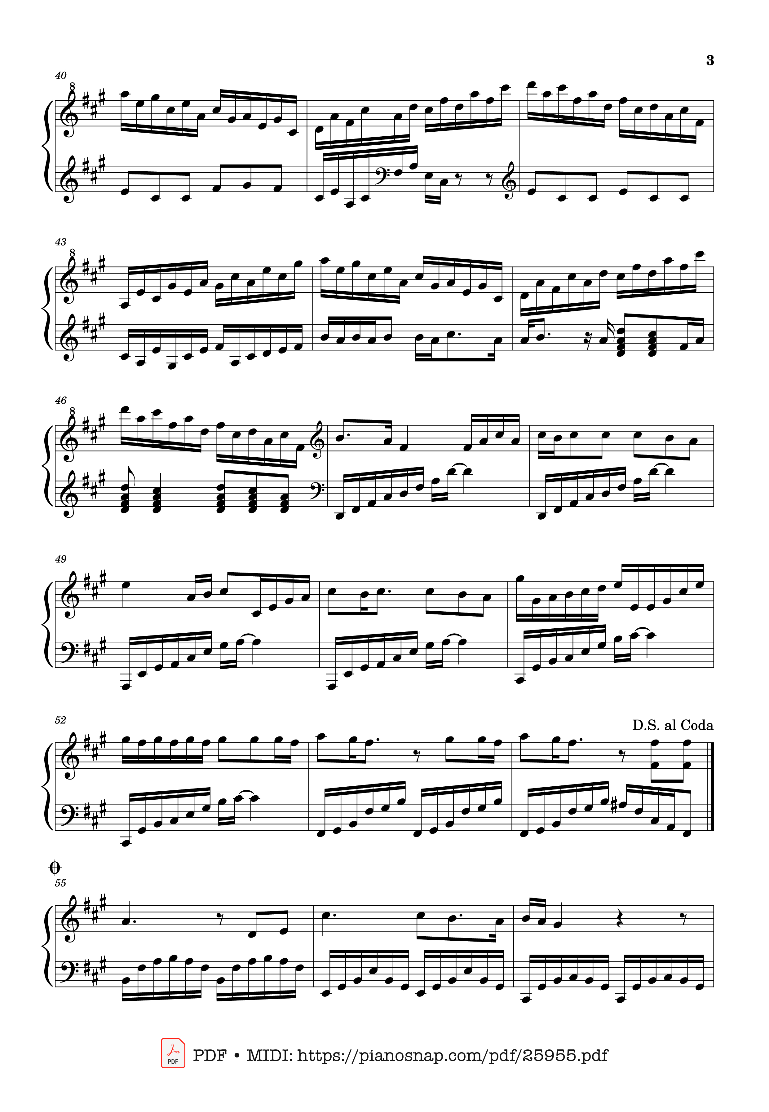 Page 3 of Sheet music PDF Piano Die with a smile Piano - Lady Gaga/Bruno Mars