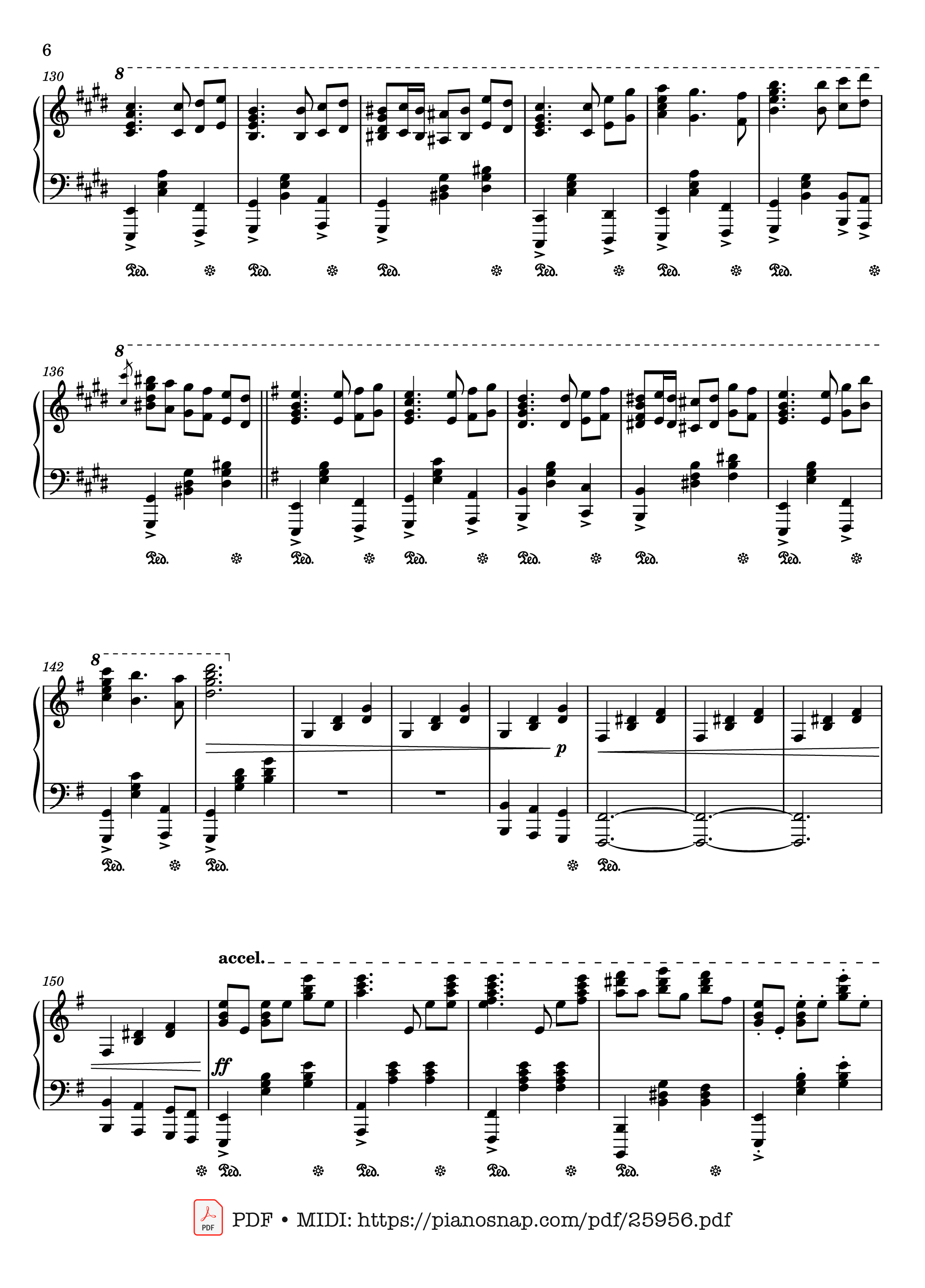 Page 6 of Sheet music PDF Piano Enemies to Lovers Piano - Joshua Kyan. Aalampour