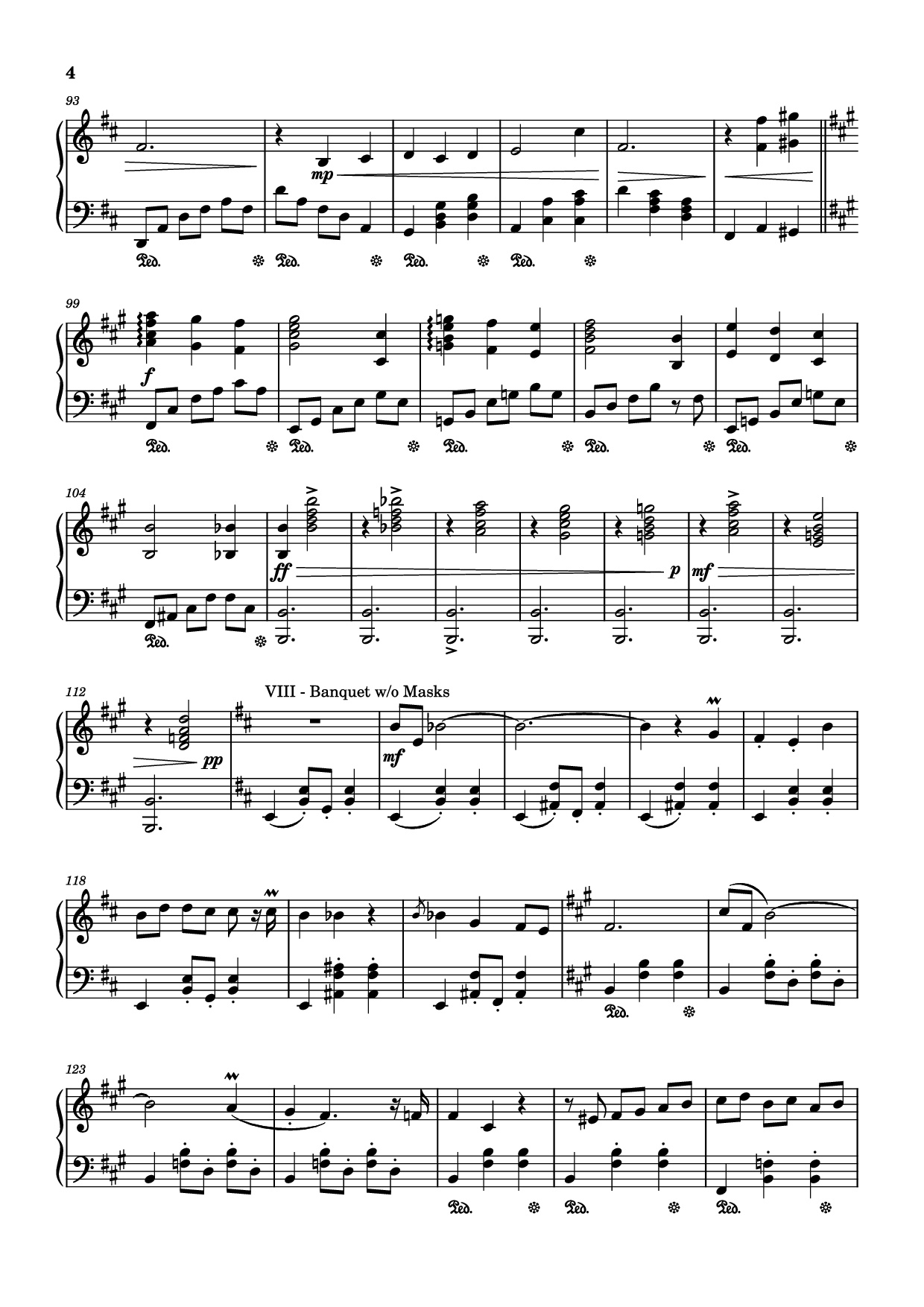 Page 4 of Sheet music PDF Piano Fontaine Theme Piano - Comp.Yu-Peng Chen