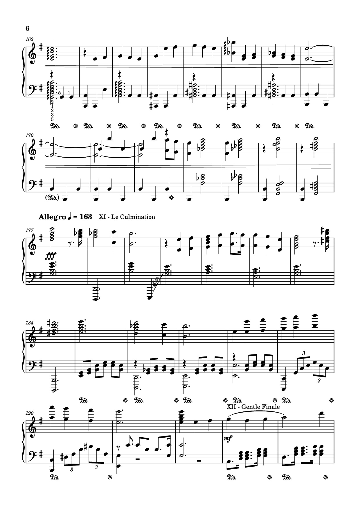 Page 6 of Sheet music PDF Piano Fontaine Theme Piano - Comp.Yu-Peng Chen