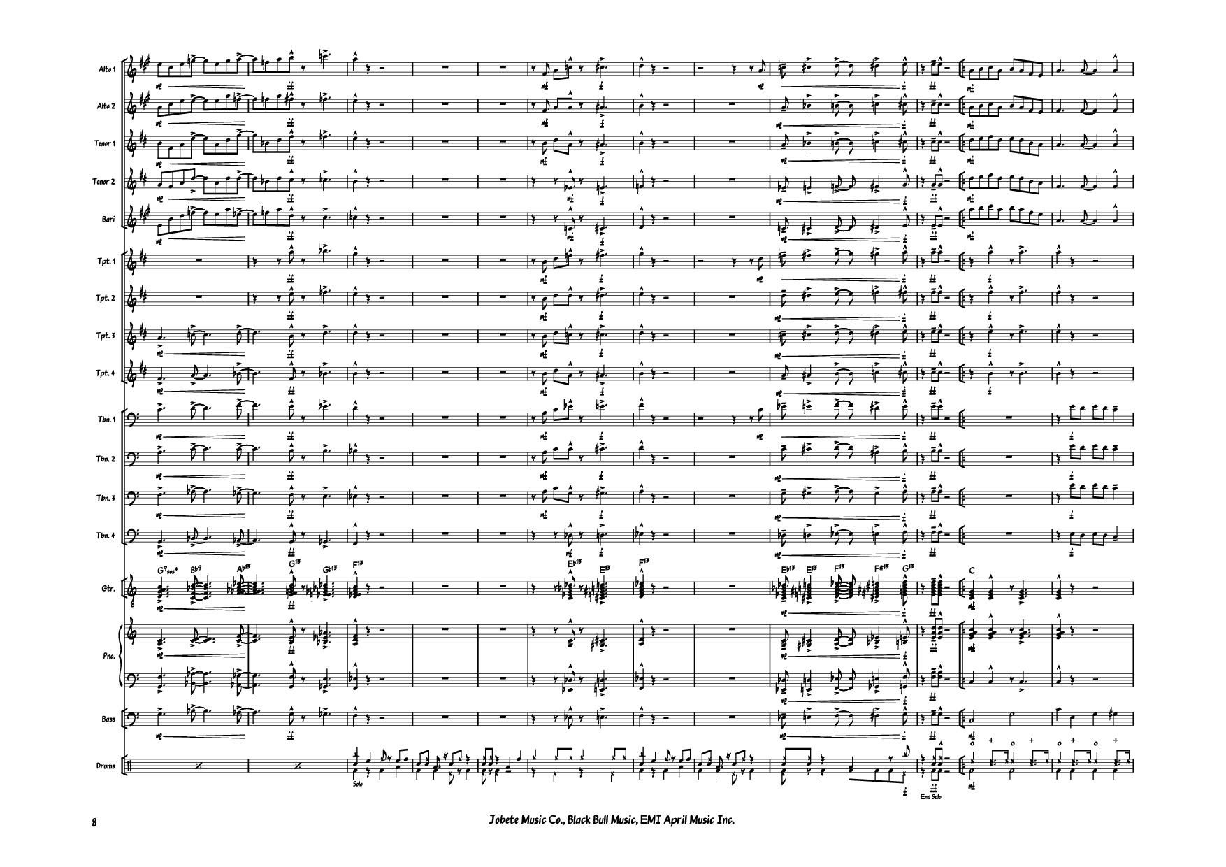 Page 8 of Sheet music PDF Piano Sir Duke Piano - Stevie Wonder