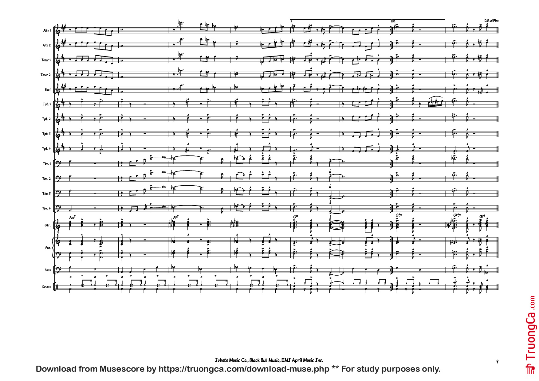 Page 9 of Sheet music PDF Piano Sir Duke Piano - Stevie Wonder