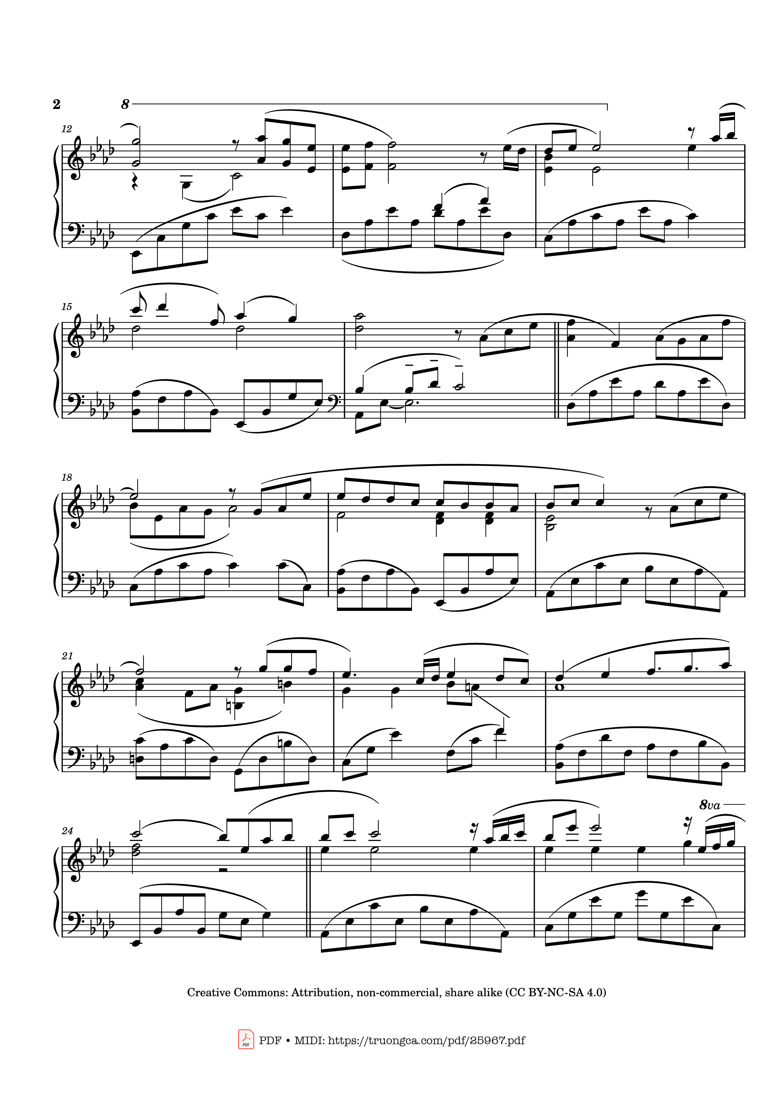 Page 2 of Sheet music PDF Piano Kiss The Rain Piano - Yiruma