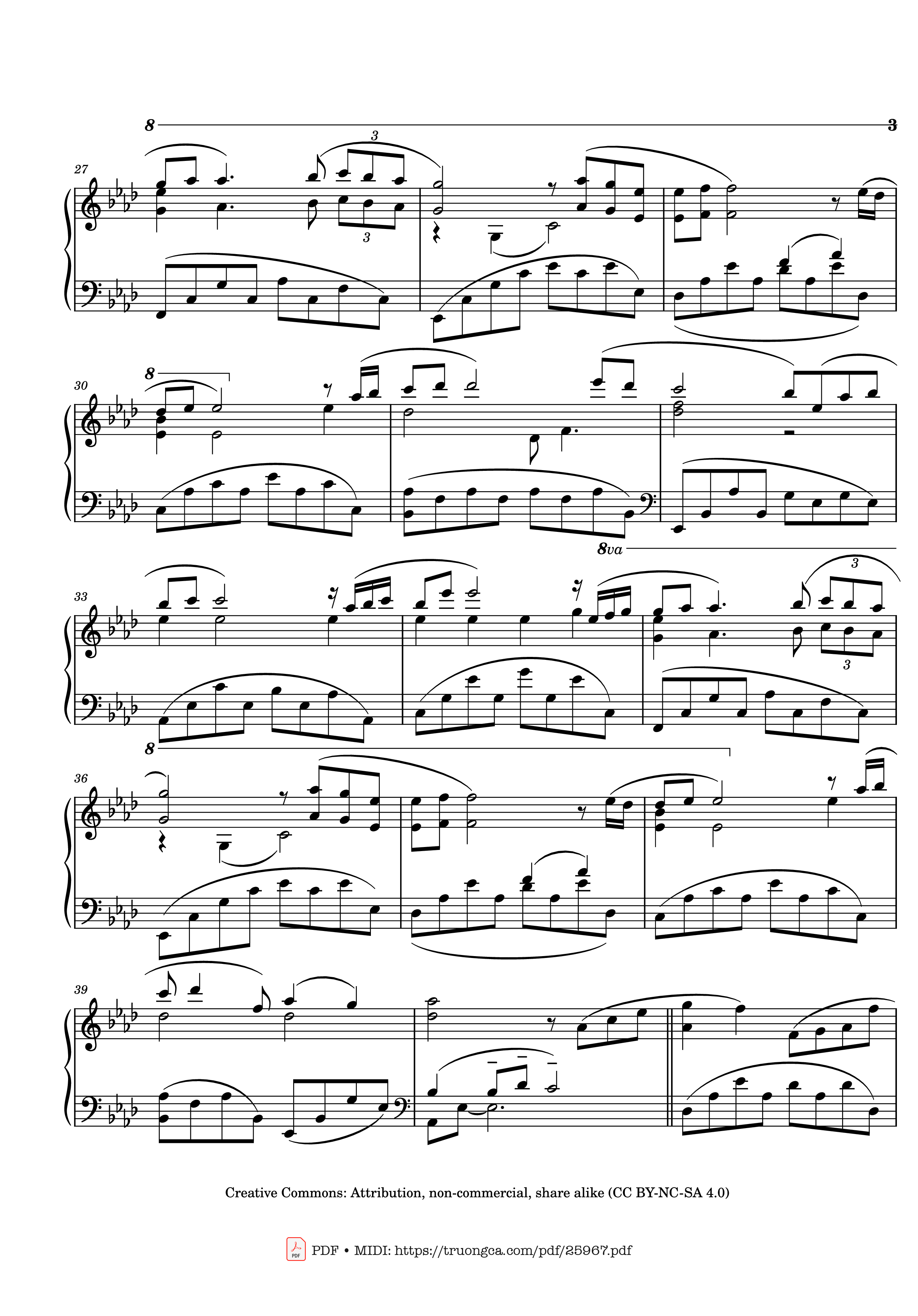 Page 3 of Sheet music PDF Piano Kiss The Rain Piano - Yiruma