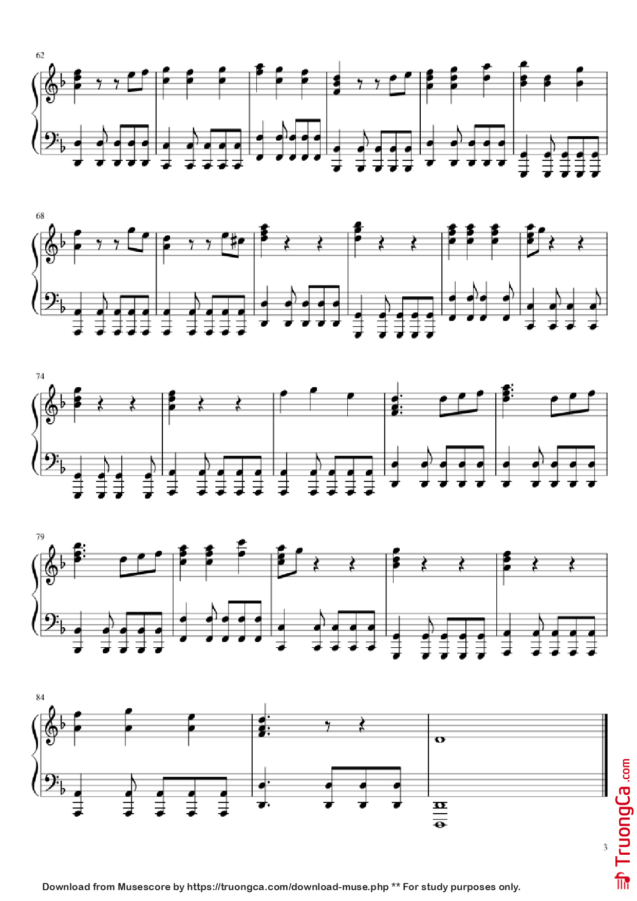 Page 3 of Sheet music PDF Piano He