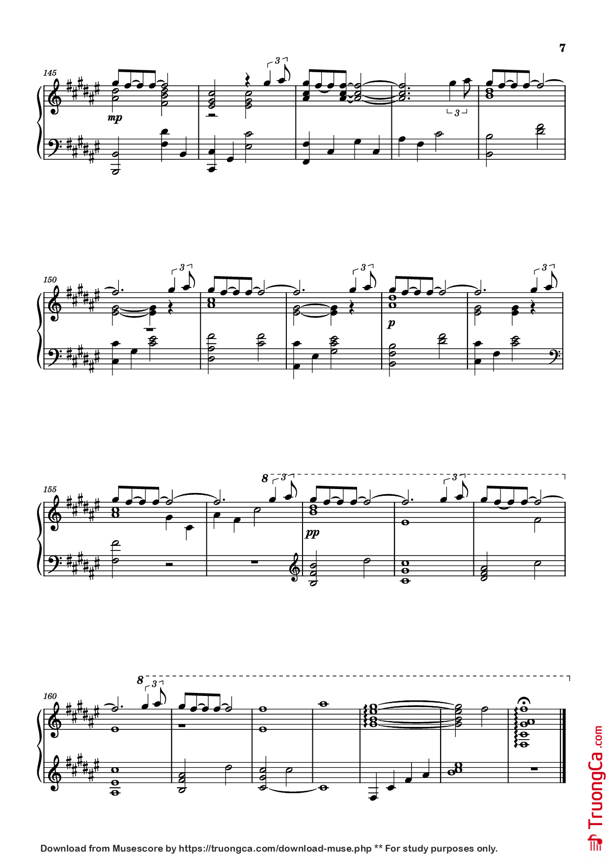Page 7 of Sheet music PDF Piano Secret Base~君がくれたもの~ Piano - 作曲 / 编排