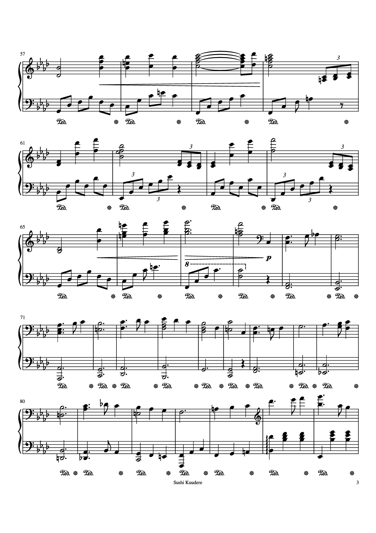 Page 3 of Sheet music PDF Piano Trisha