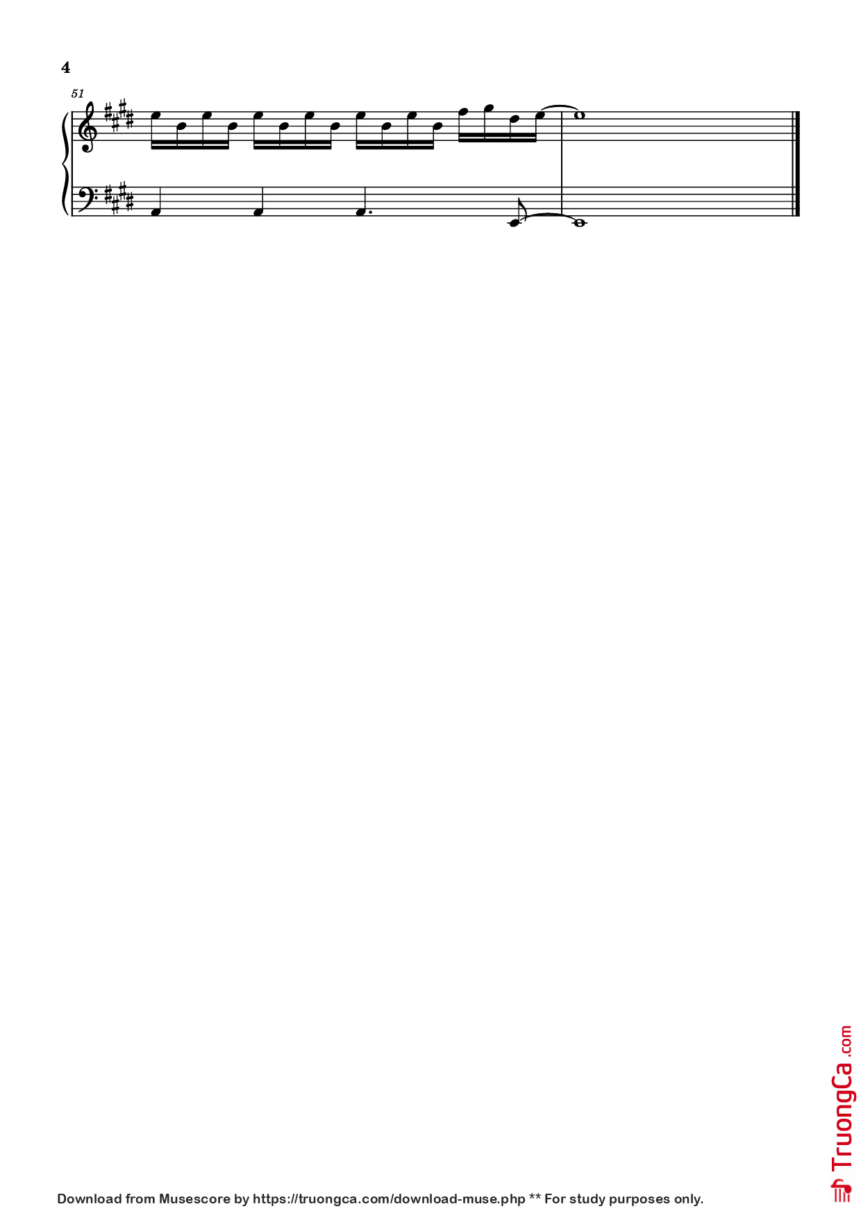 Page 4 of Sheet music PDF Piano 在干嘛呀 Piano - 虞书欣