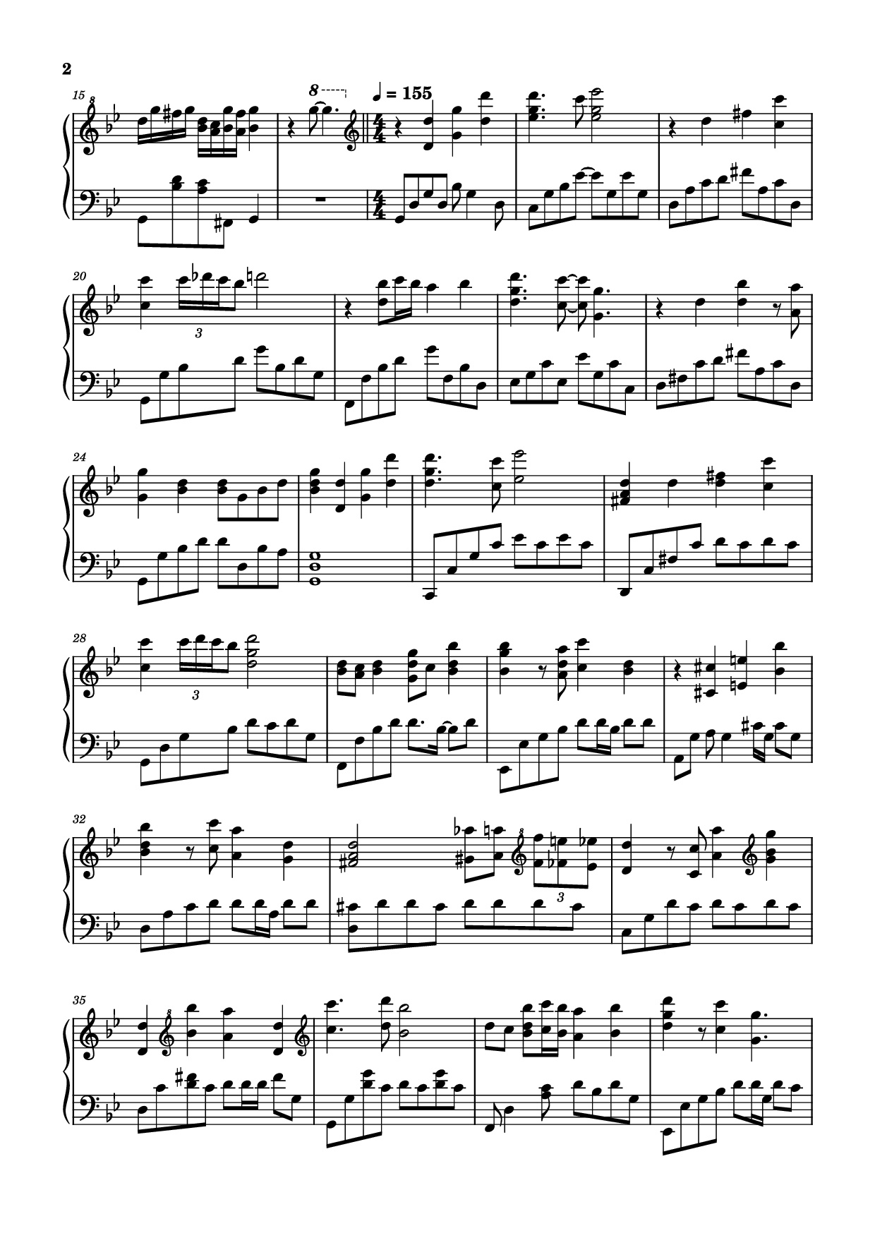 Page 2 of Sheet music PDF Piano 最伟大的作品 Piano - 周杰伦