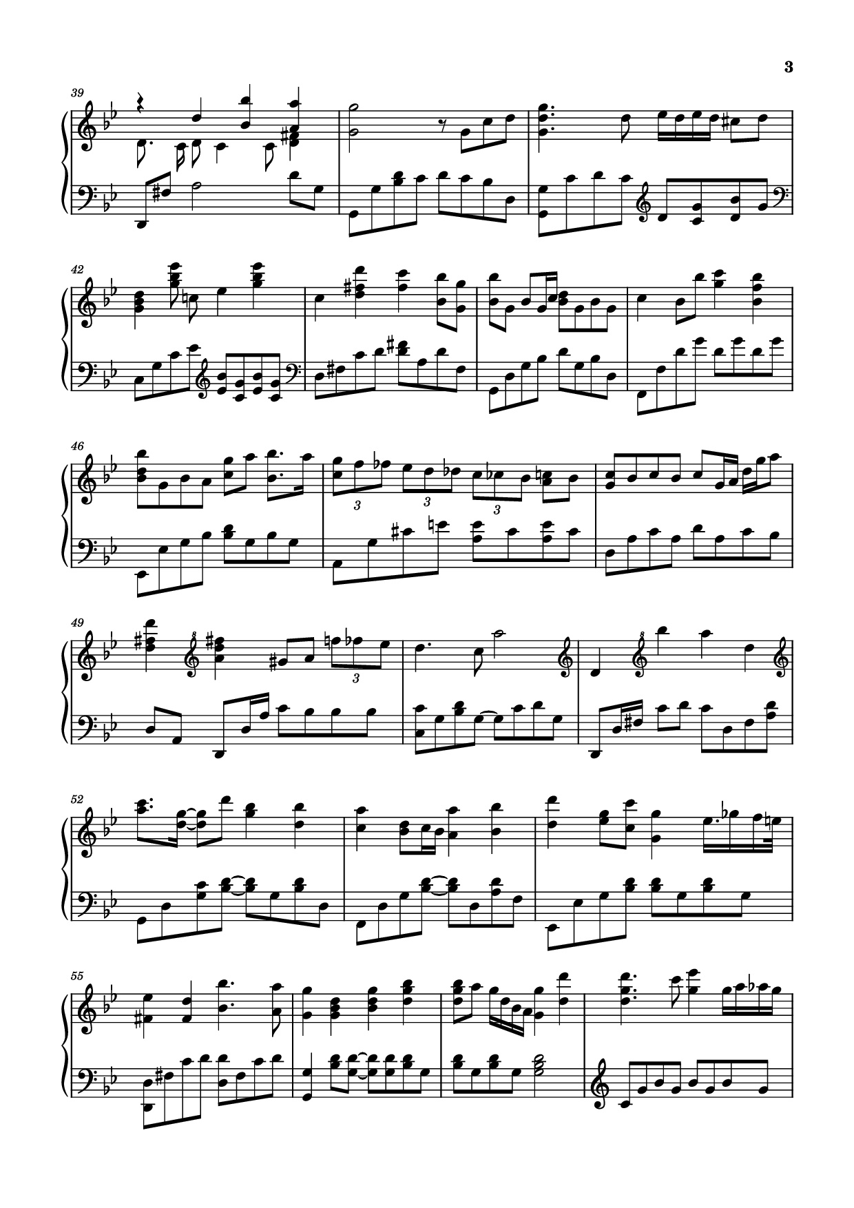 Page 3 of Sheet music PDF Piano 最伟大的作品 Piano - 周杰伦