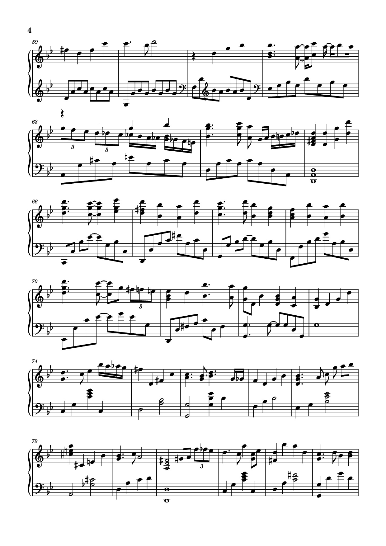 Page 4 of Sheet music PDF Piano 最伟大的作品 Piano - 周杰伦