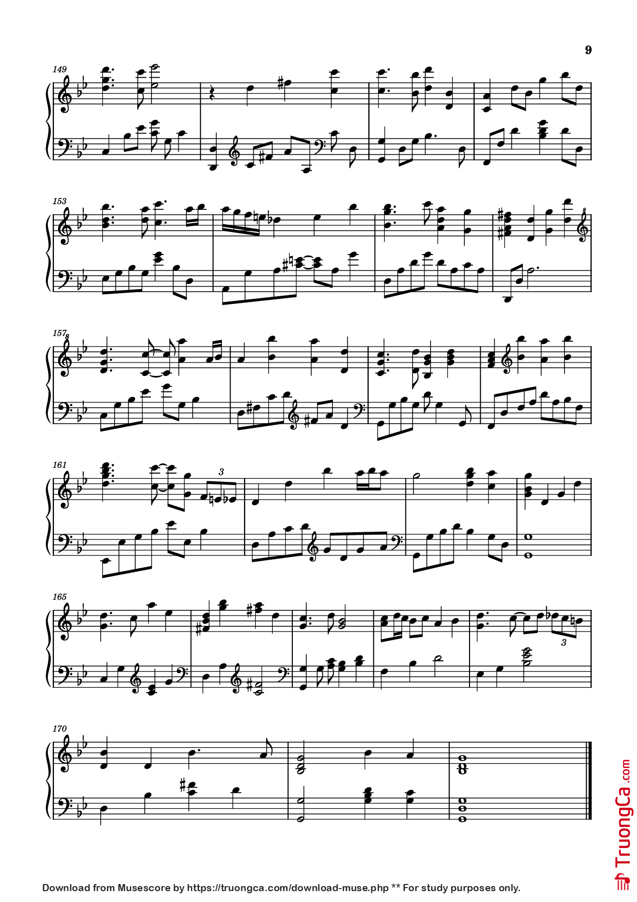 Page 9 of Sheet music PDF Piano 最伟大的作品 Piano - 周杰伦