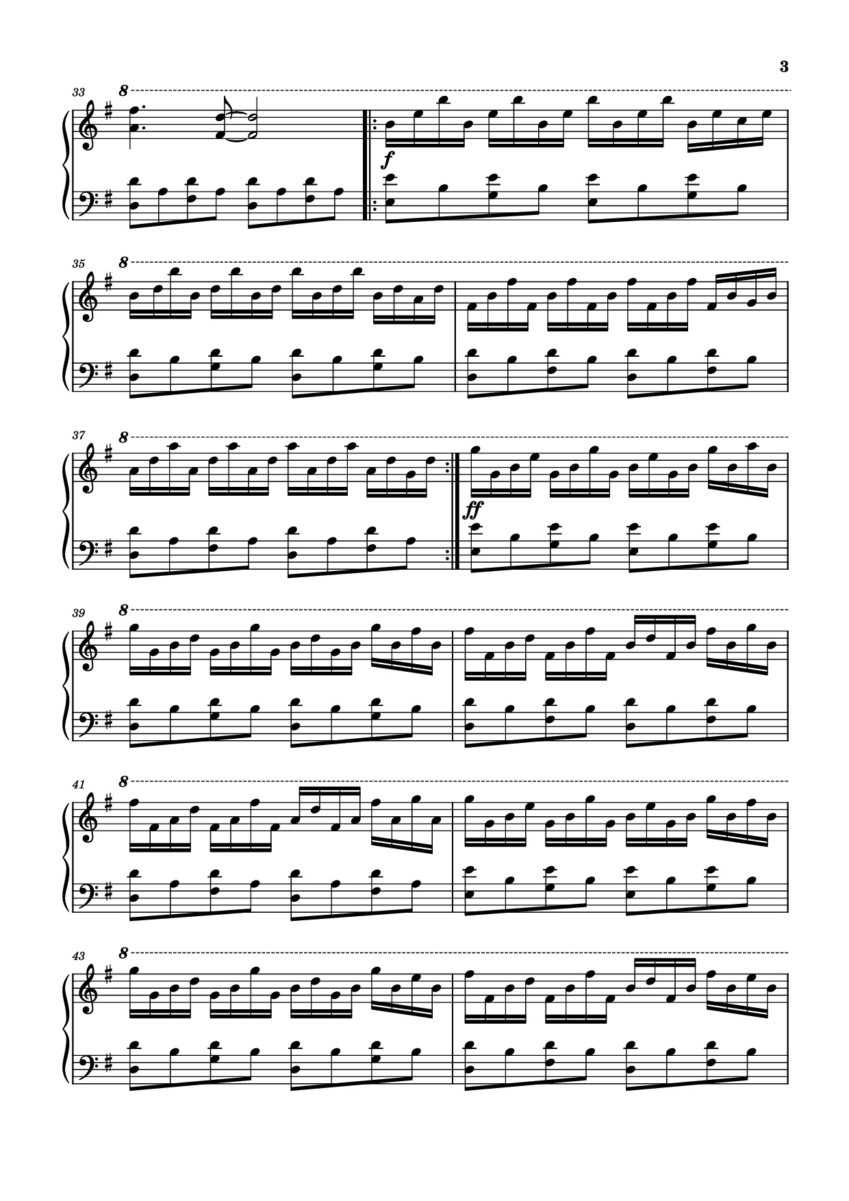Page 3 of Sheet music PDF Piano Comptine D