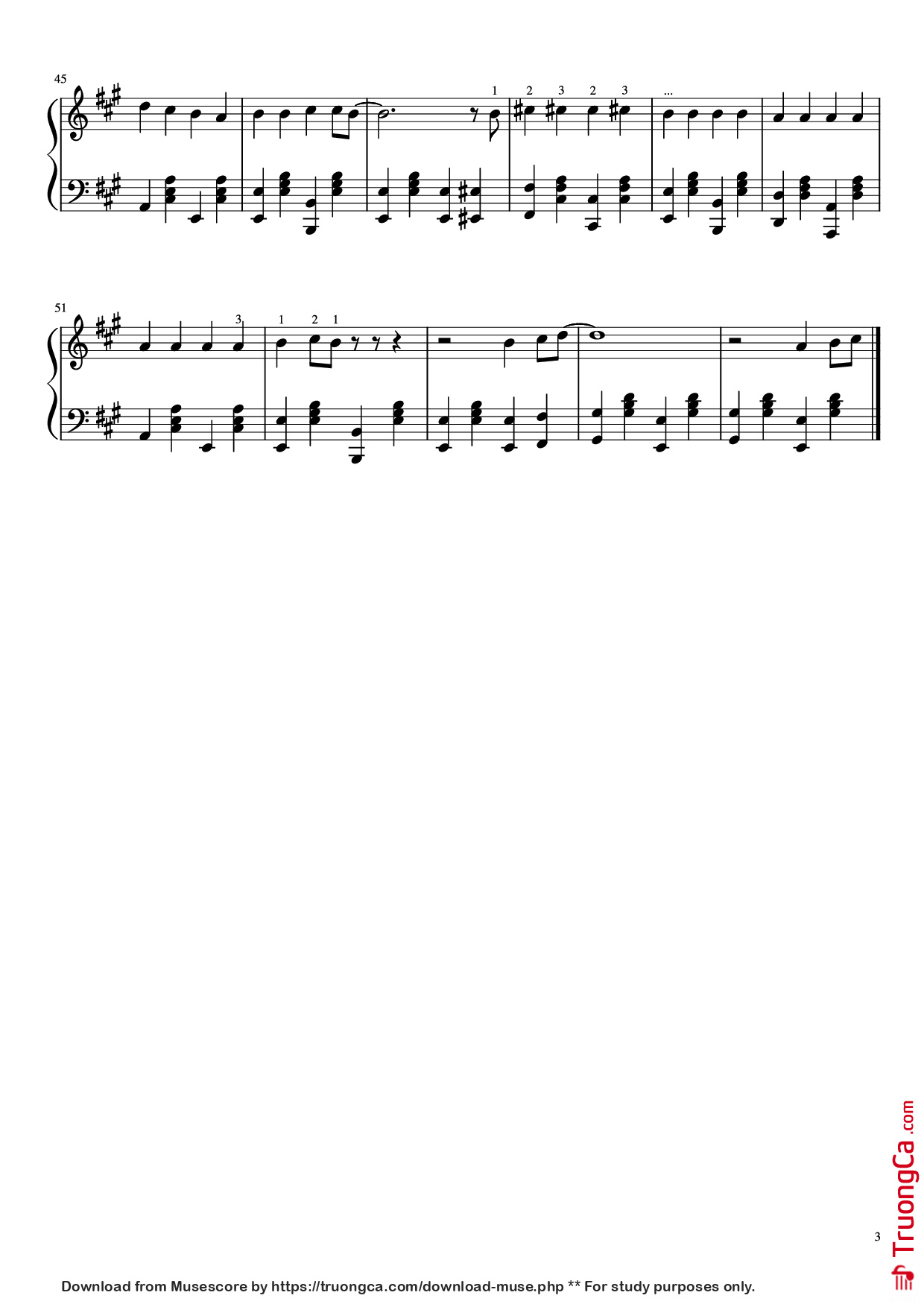 Page 3 of Sheet music PDF Piano Take Me Home, Country Roads Piano - Bill Danoff