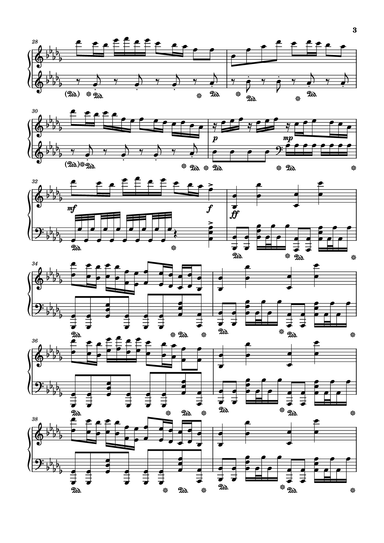 Page 3 of Sheet music PDF Piano Time Leaper Piano - Original by Hinkik