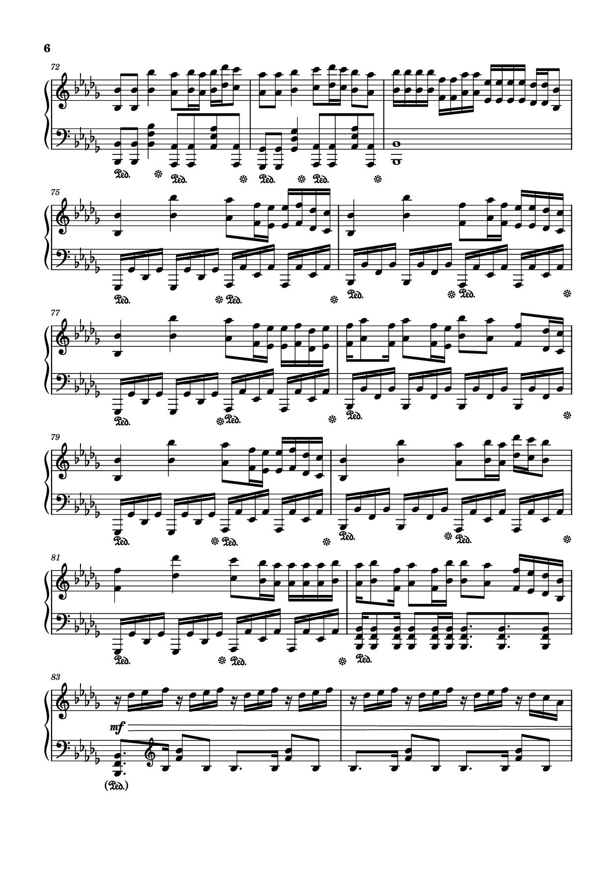 Page 6 of Sheet music PDF Piano Time Leaper Piano - Original by Hinkik