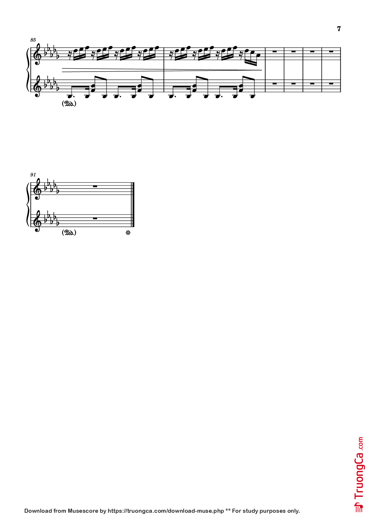 Page 7 of Sheet music PDF Piano Time Leaper Piano - Original by Hinkik