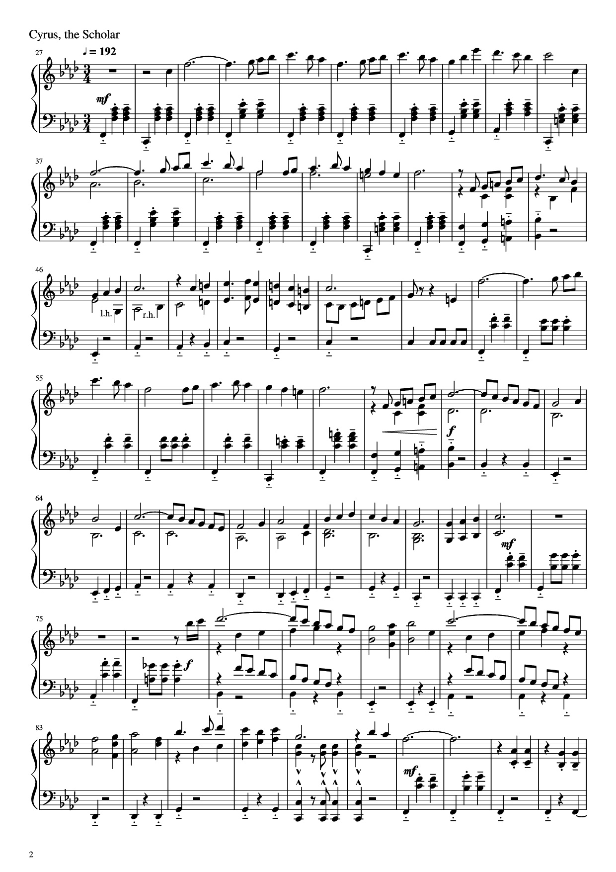 [Sheet] Octopath Traveller Piano PDF, chords Piano, mp3/mp4/midi