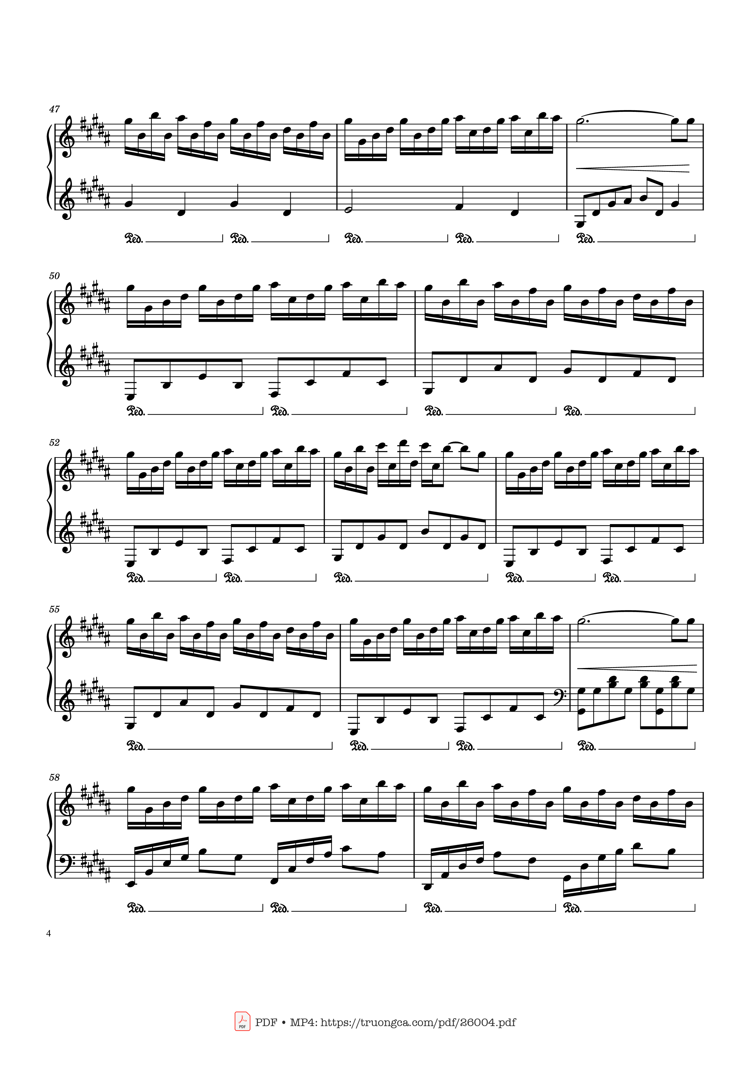 Page 4 of Sheet music PDF Piano Flower Dance - DJ Okawari Piano - Undefined