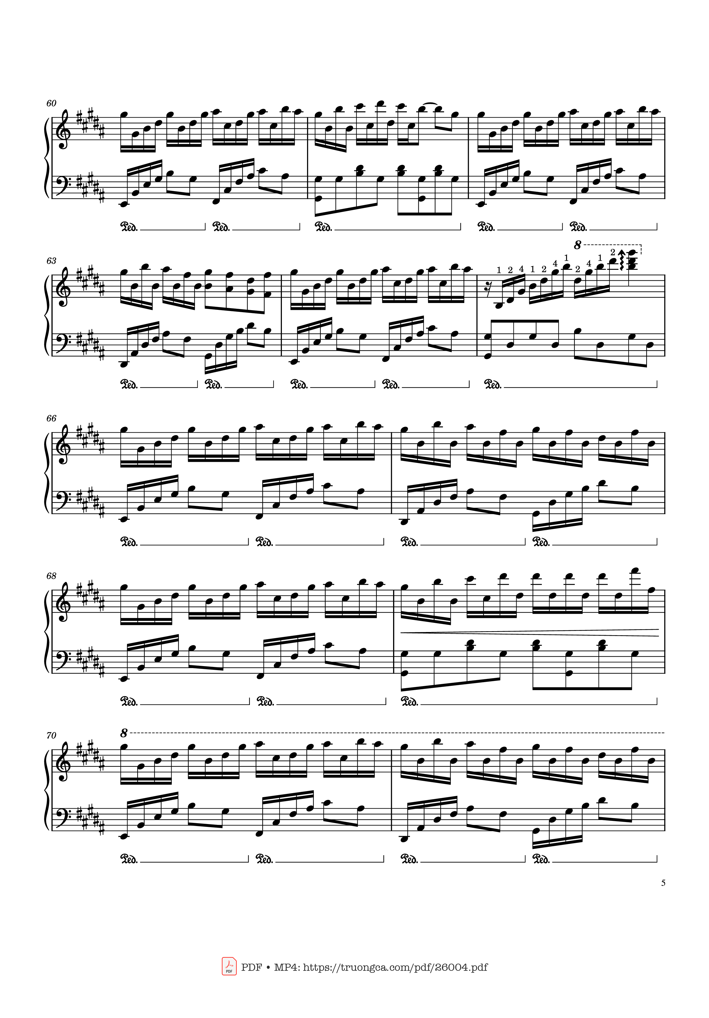 Page 5 of Sheet music PDF Piano Flower Dance - DJ Okawari Piano - Undefined