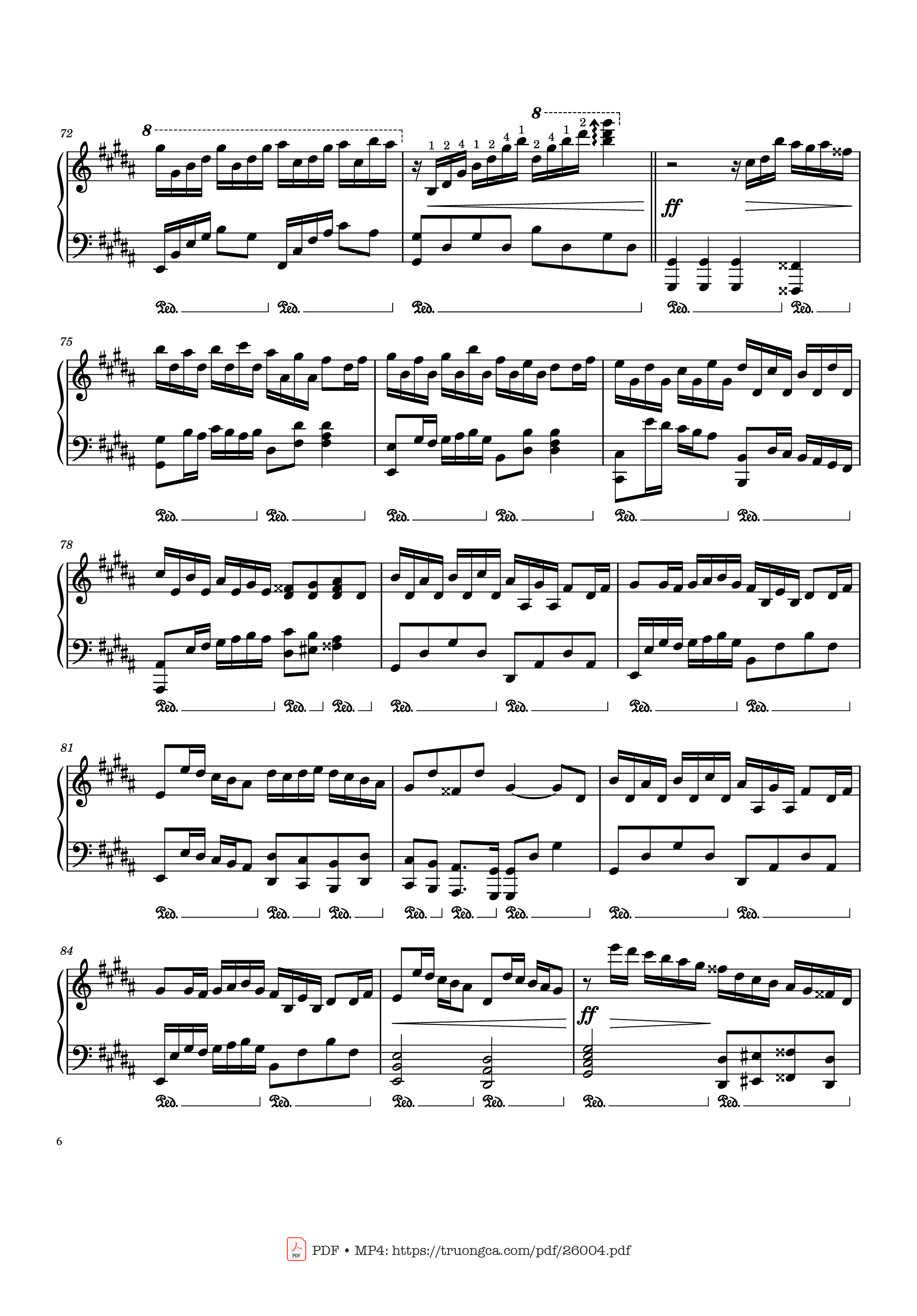 Page 6 of Sheet music PDF Piano Flower Dance - DJ Okawari Piano - Undefined