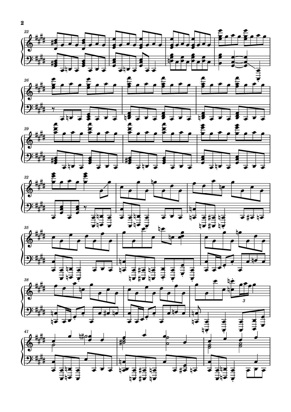 Page 2 of Sheet music PDF Piano Miragecoordinator Piano - Arranged by Aero