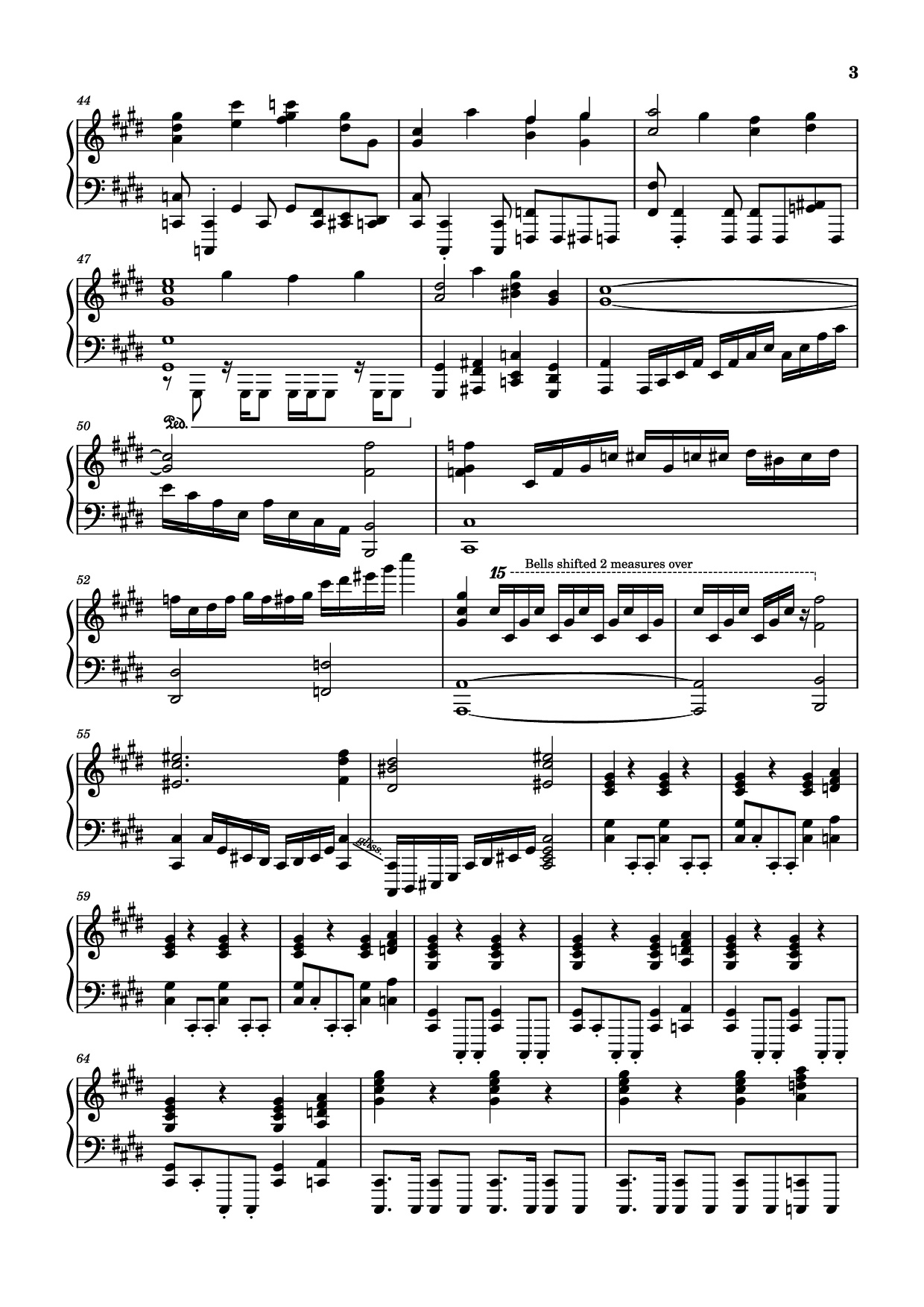 Page 3 of Sheet music PDF Piano Miragecoordinator Piano - Arranged by Aero