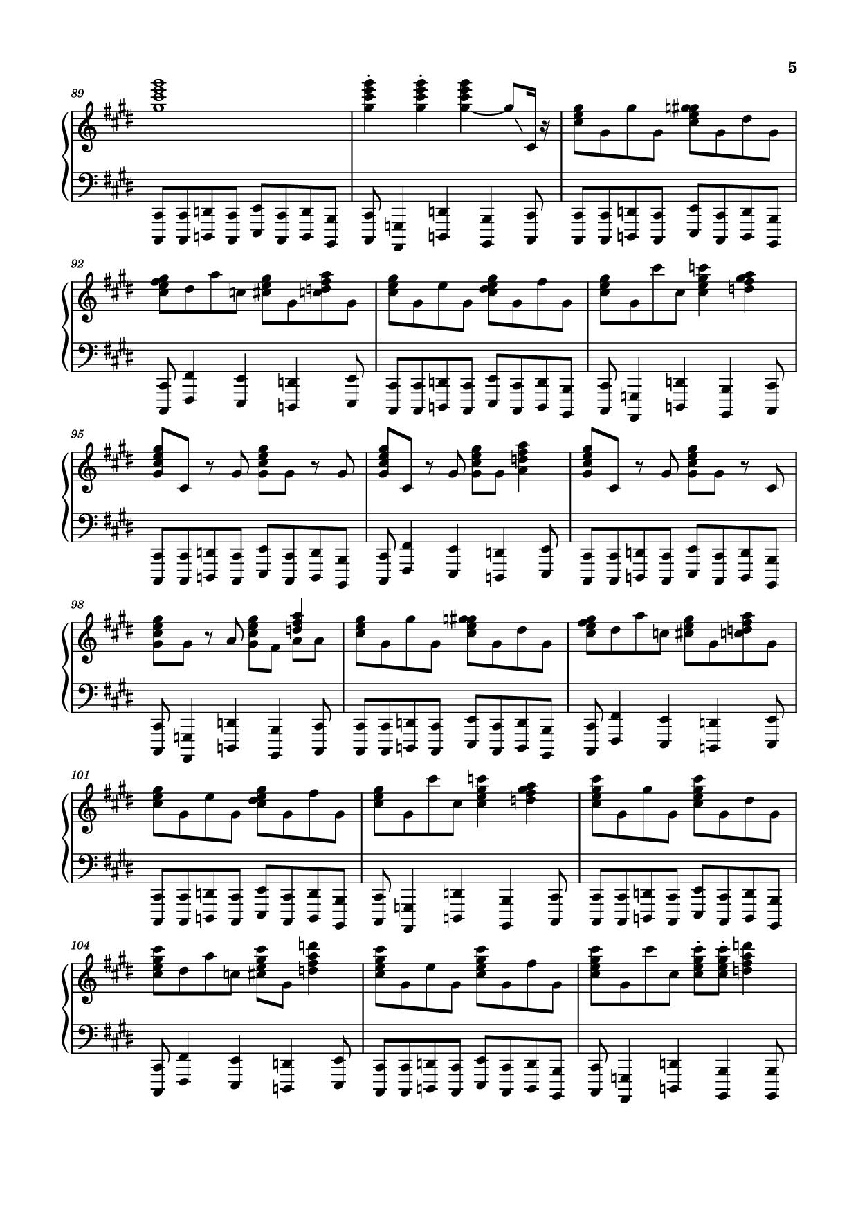 Page 5 of Sheet music PDF Piano Miragecoordinator Piano - Arranged by Aero