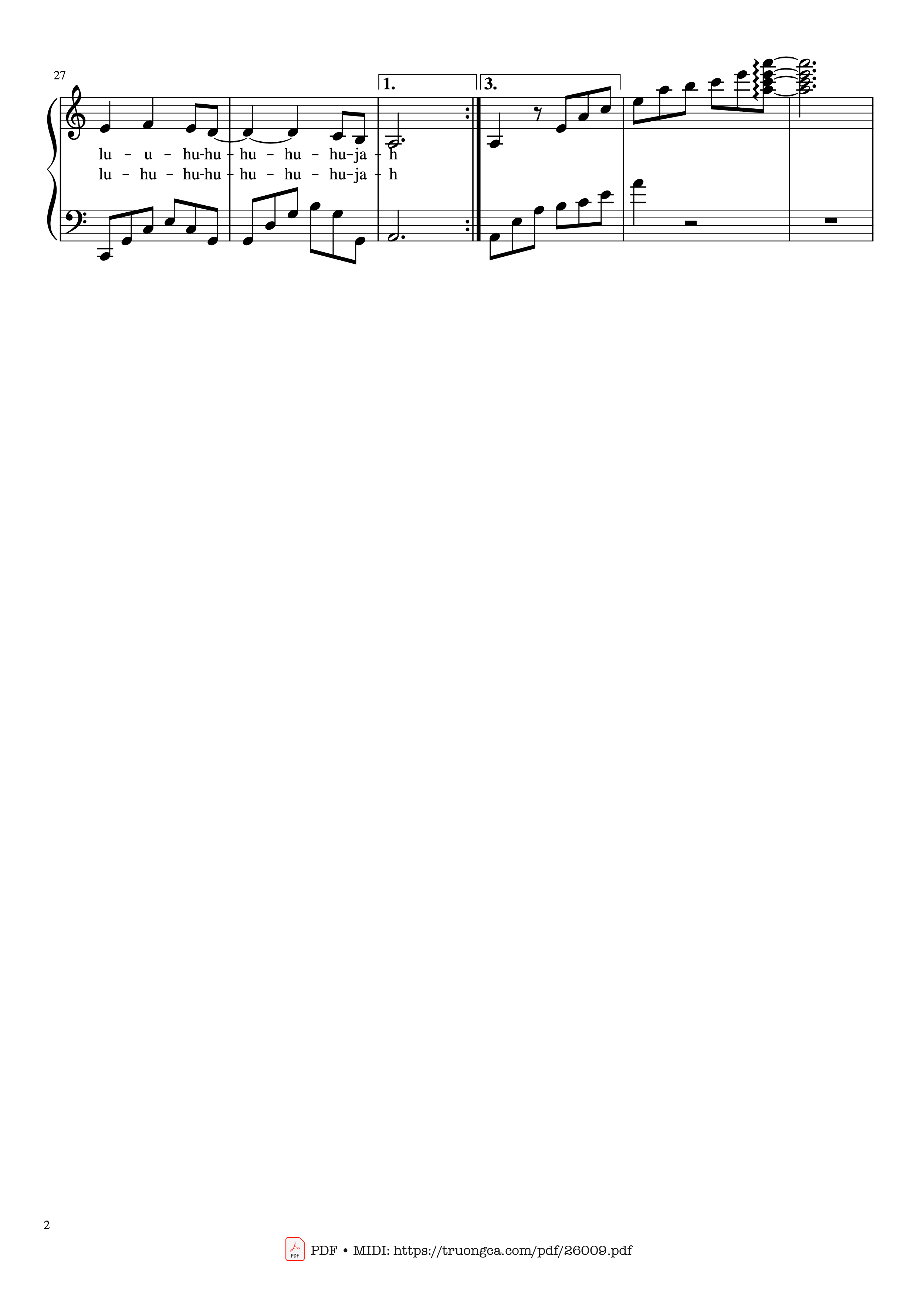 Page 2 of Sheet music PDF Piano Hallelujah Piano - Hymns