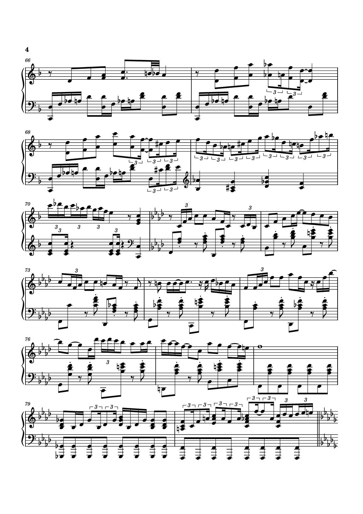 Page 4 of Sheet music PDF Piano Furina All the World