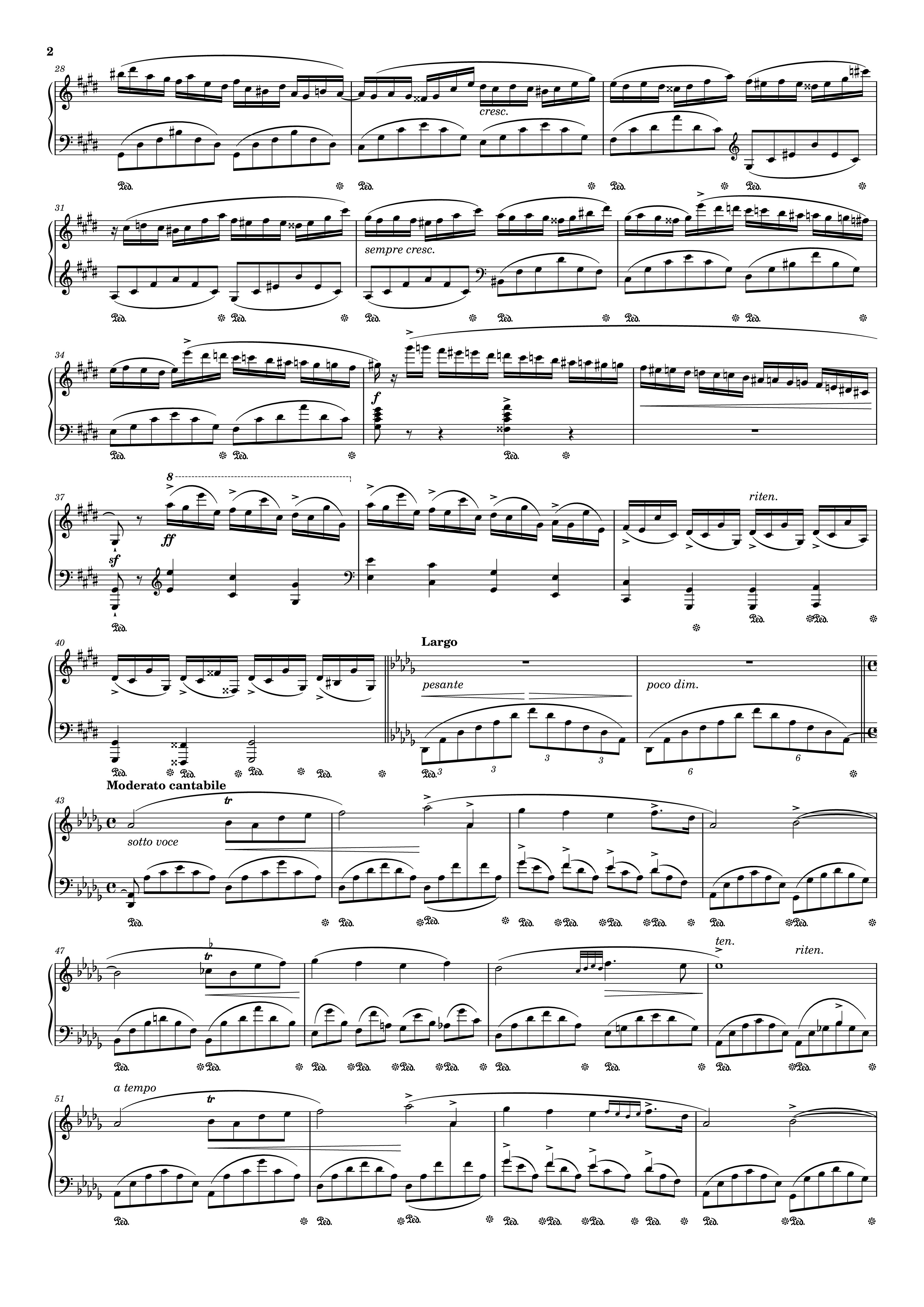 Page 2 of Sheet music PDF Piano Fantaisie-Impromptu in C♯ Minor Piano - Frédéric François Chopin