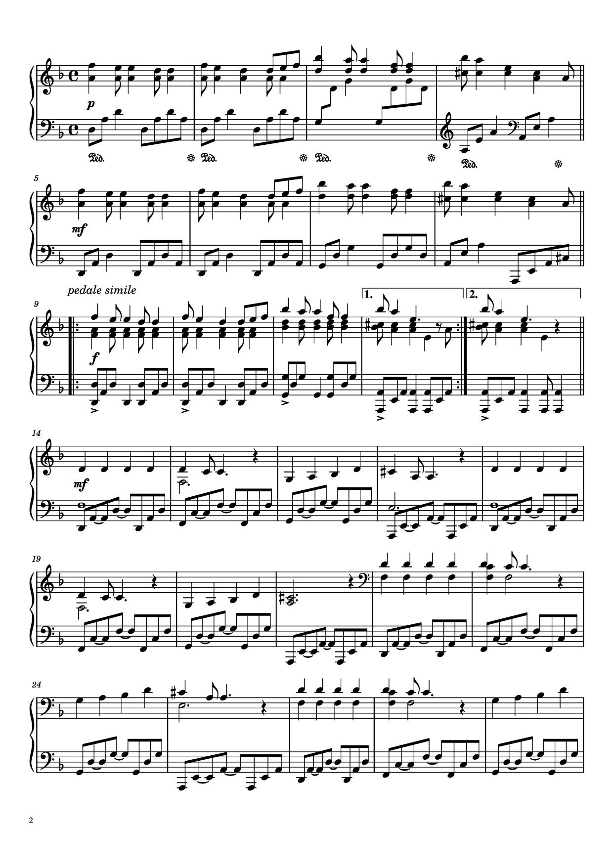Page 2 of Sheet music PDF Piano Кукла колдуна Piano - Король и шут (The King and the Jester
