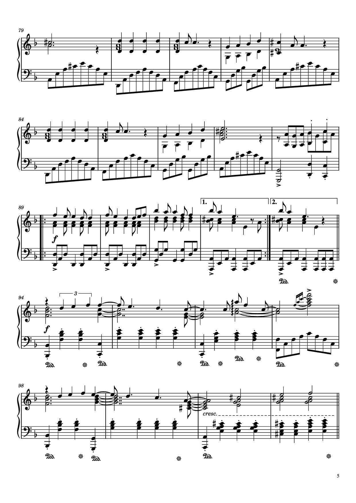 Page 5 of Sheet music PDF Piano Кукла колдуна Piano - Король и шут (The King and the Jester