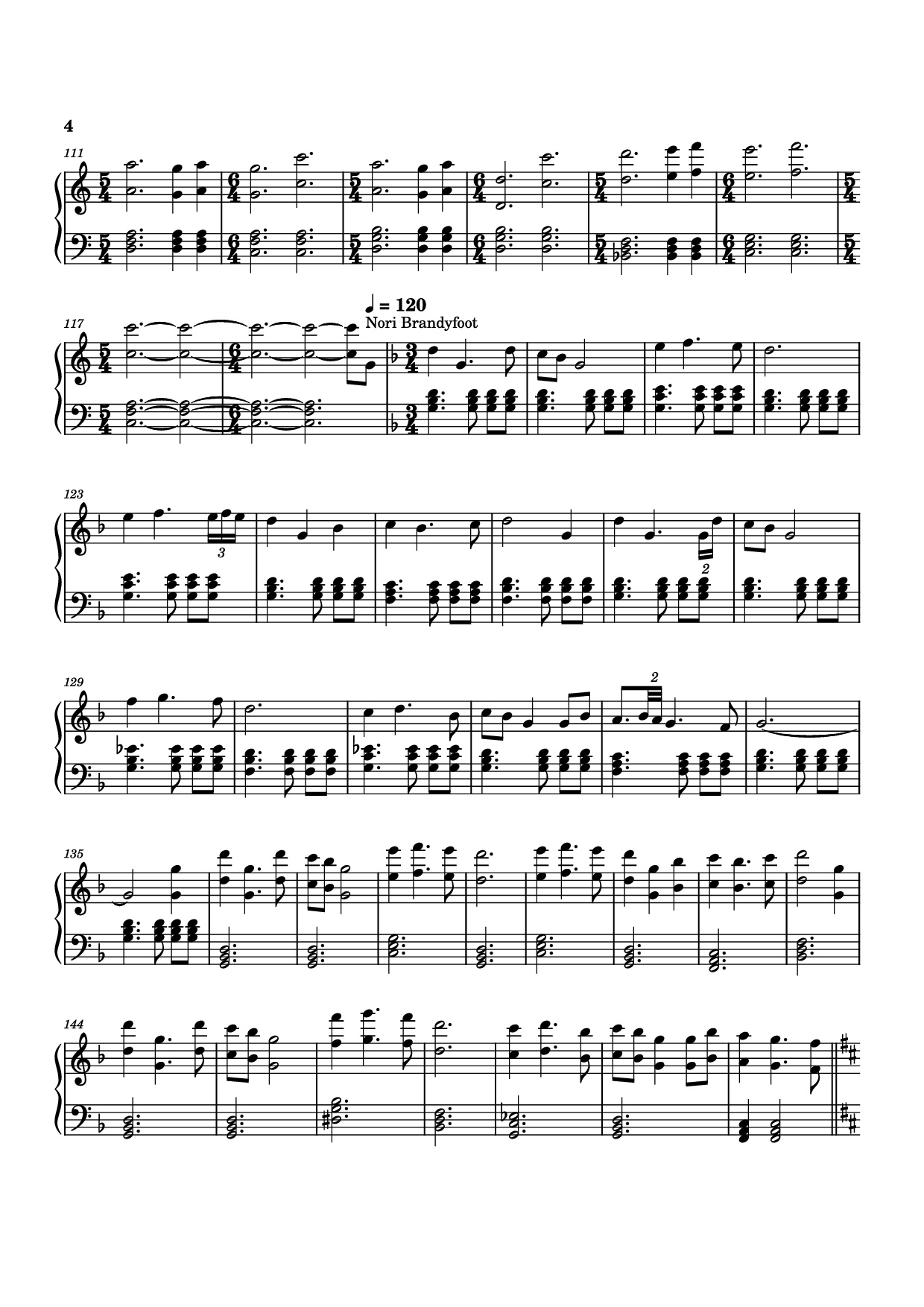 Page 4 of Sheet music PDF Piano The Lord of the Rings: The Rings of Power Medley Piano - Bear McCreary