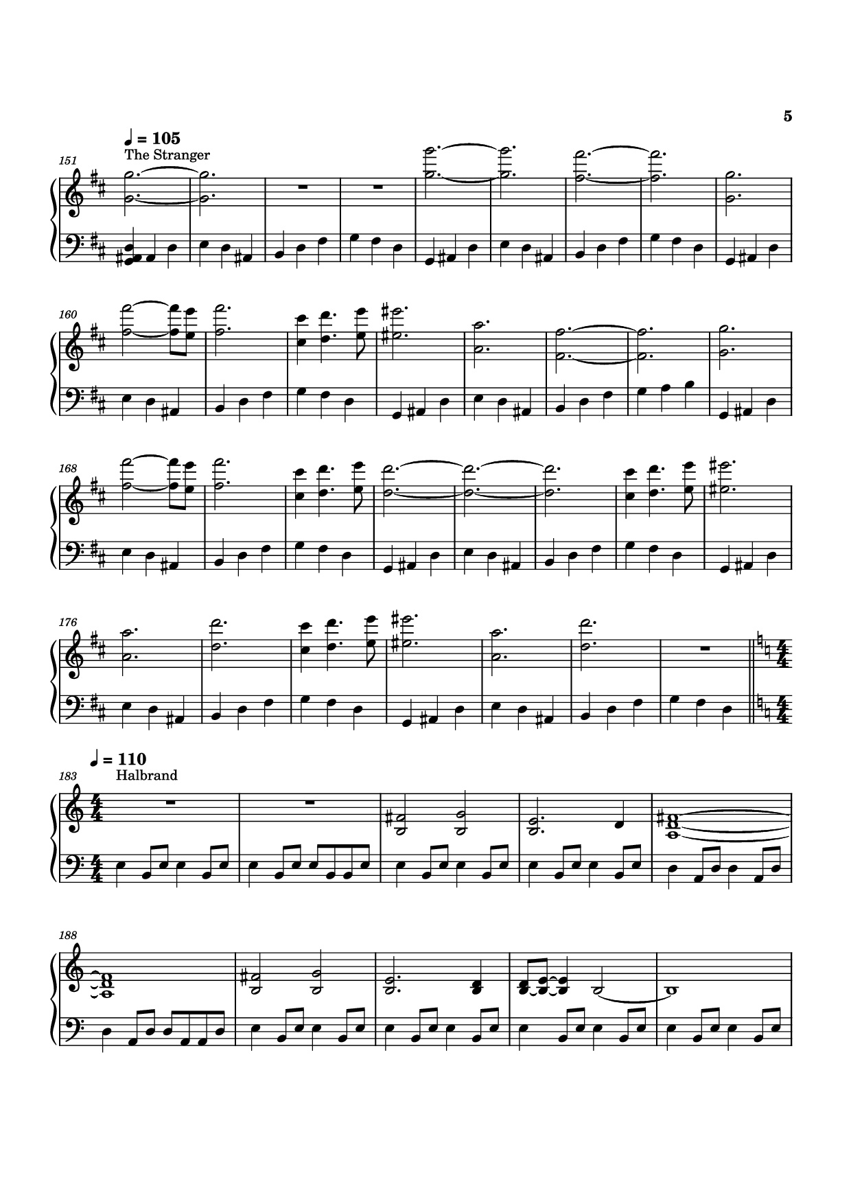 Page 5 of Sheet music PDF Piano The Lord of the Rings: The Rings of Power Medley Piano - Bear McCreary