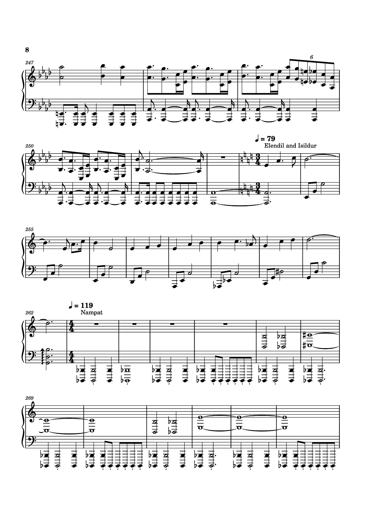 Page 8 of Sheet music PDF Piano The Lord of the Rings: The Rings of Power Medley Piano - Bear McCreary