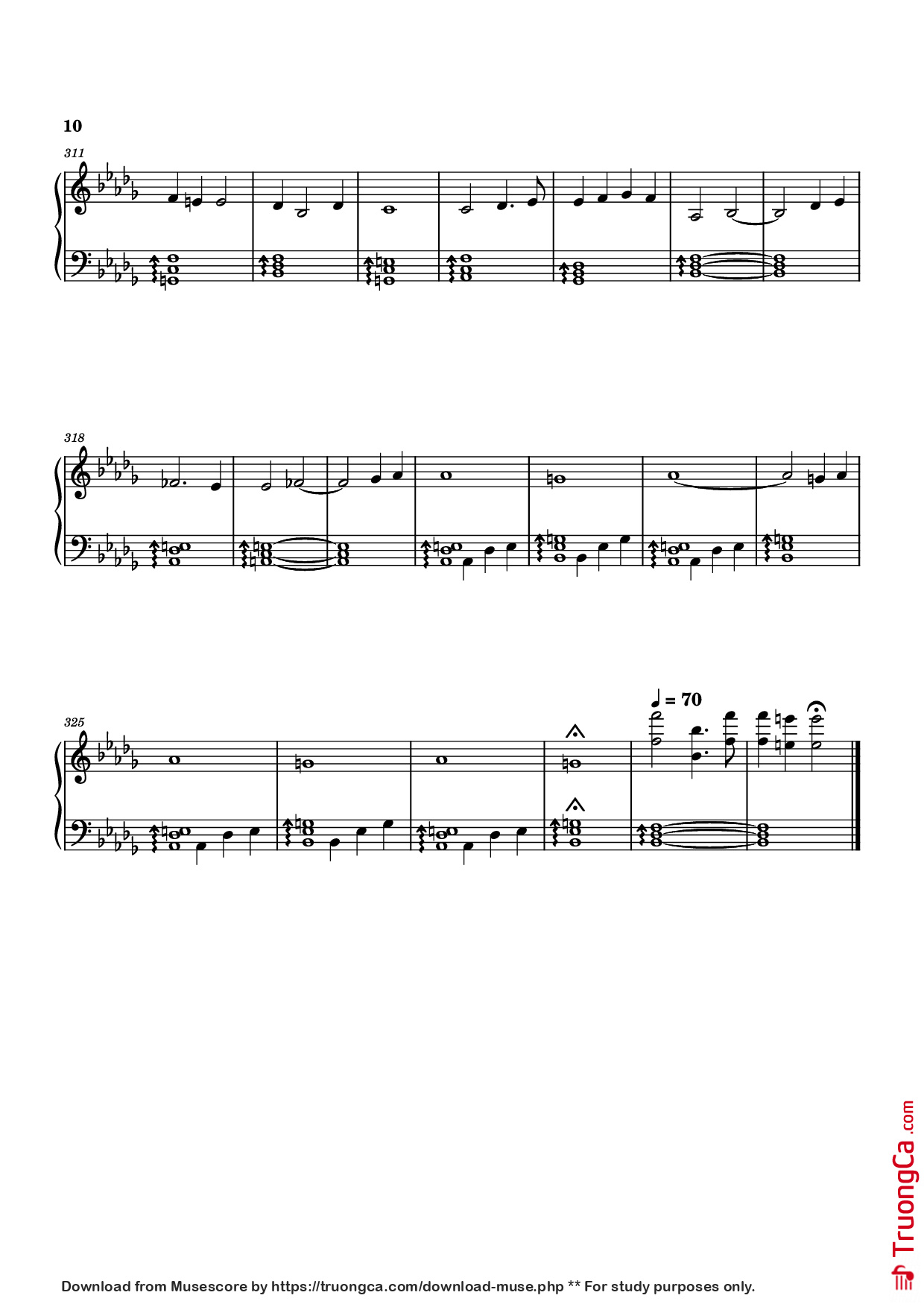 Page 10 of Sheet music PDF Piano The Lord of the Rings: The Rings of Power Medley Piano - Bear McCreary